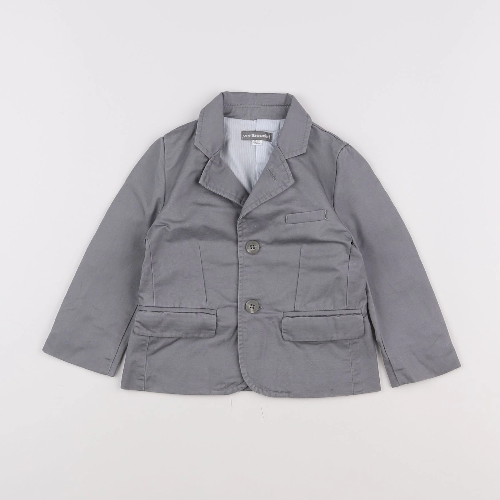 Vertbaudet - veste gris - 2 ans