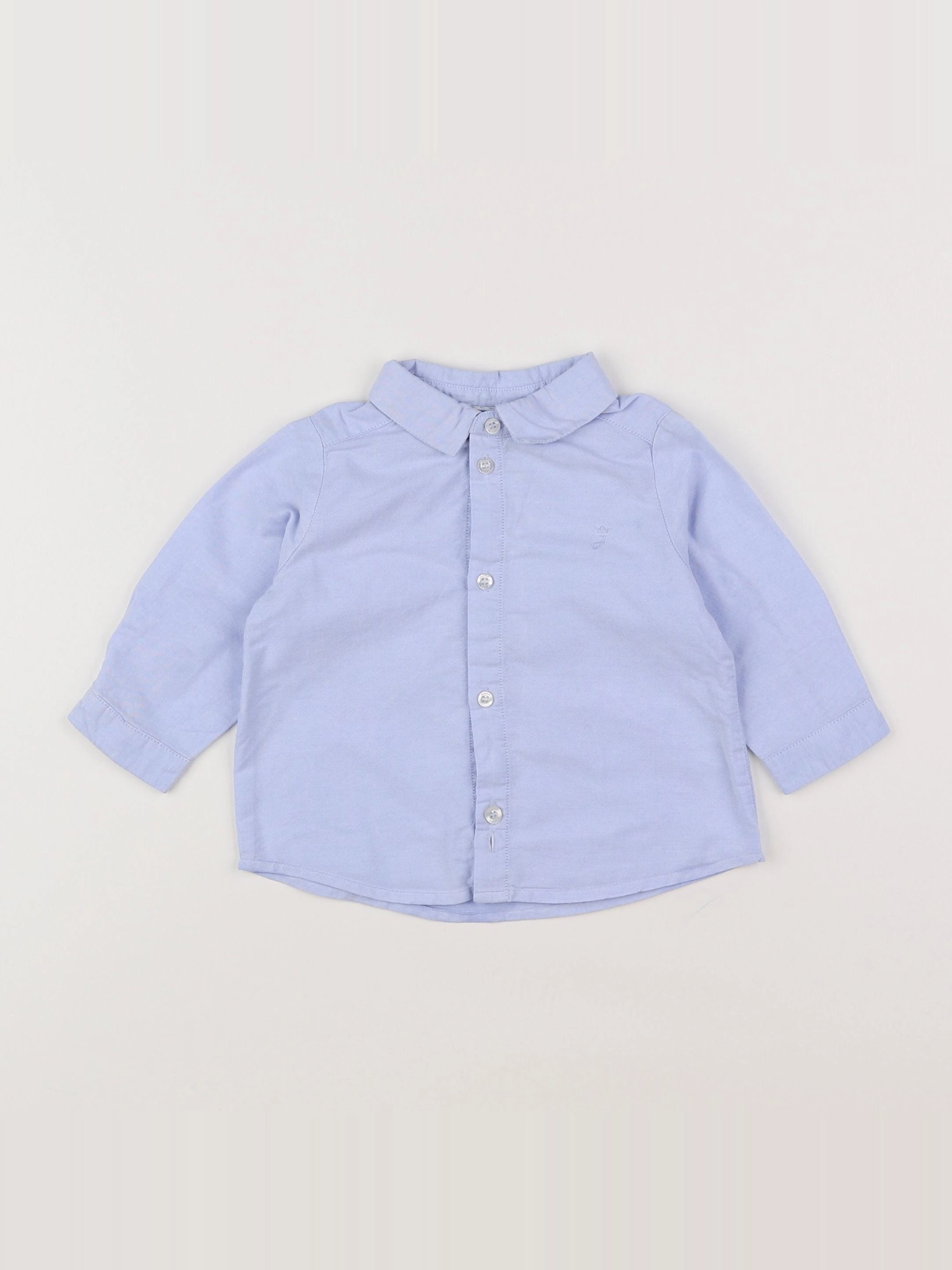 Jacadi - chemise bleu - 6 mois