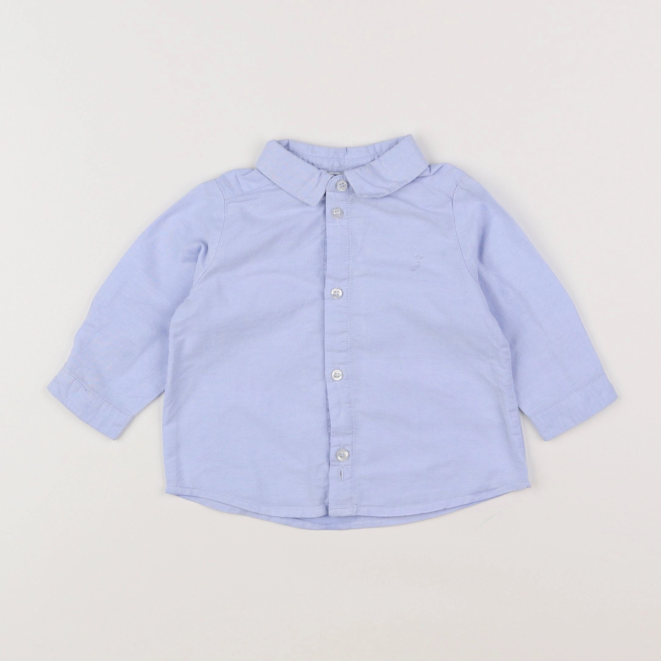 Jacadi - chemise bleu - 6 mois