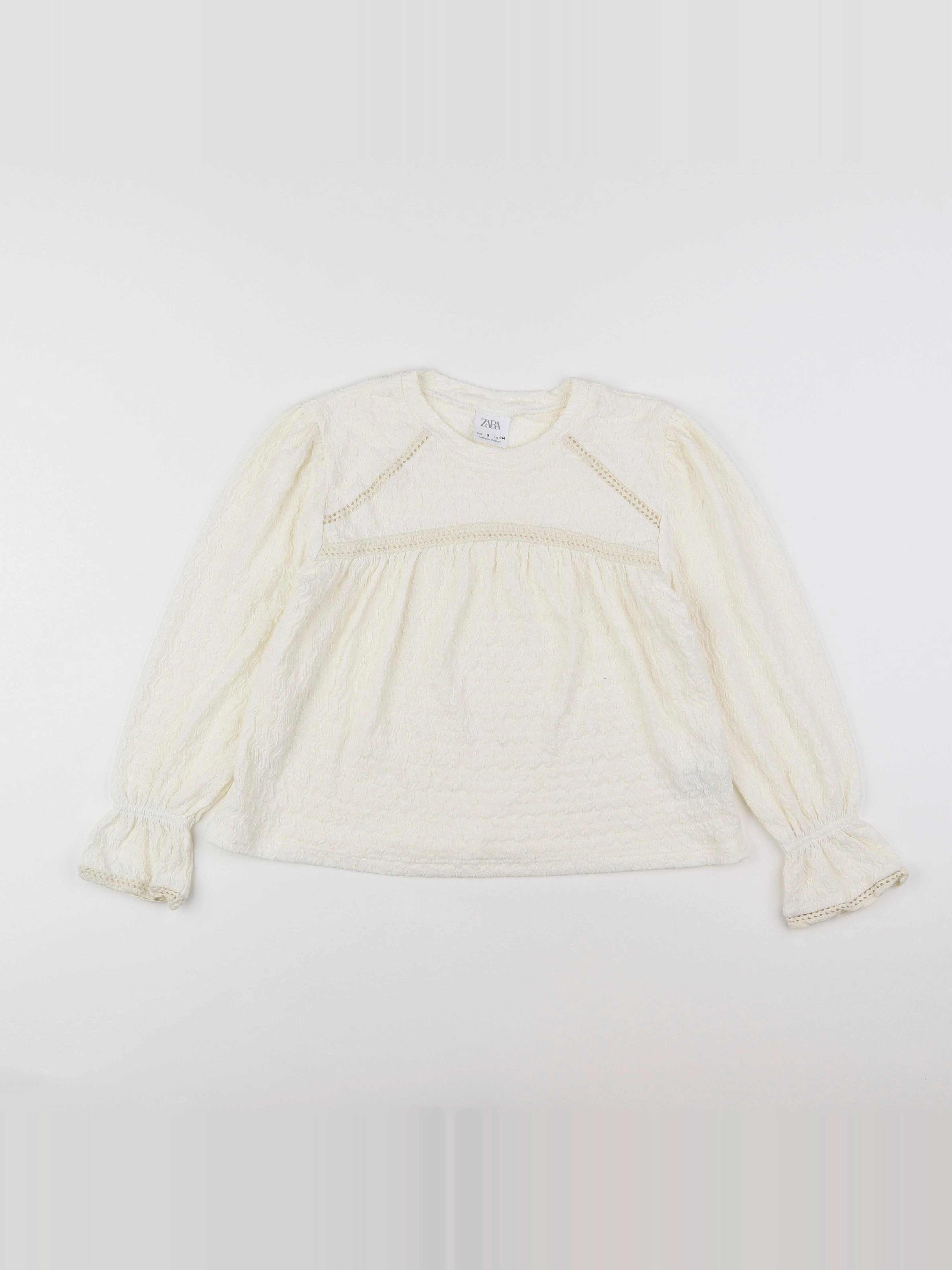 Zara - blouse beige - 9 ans