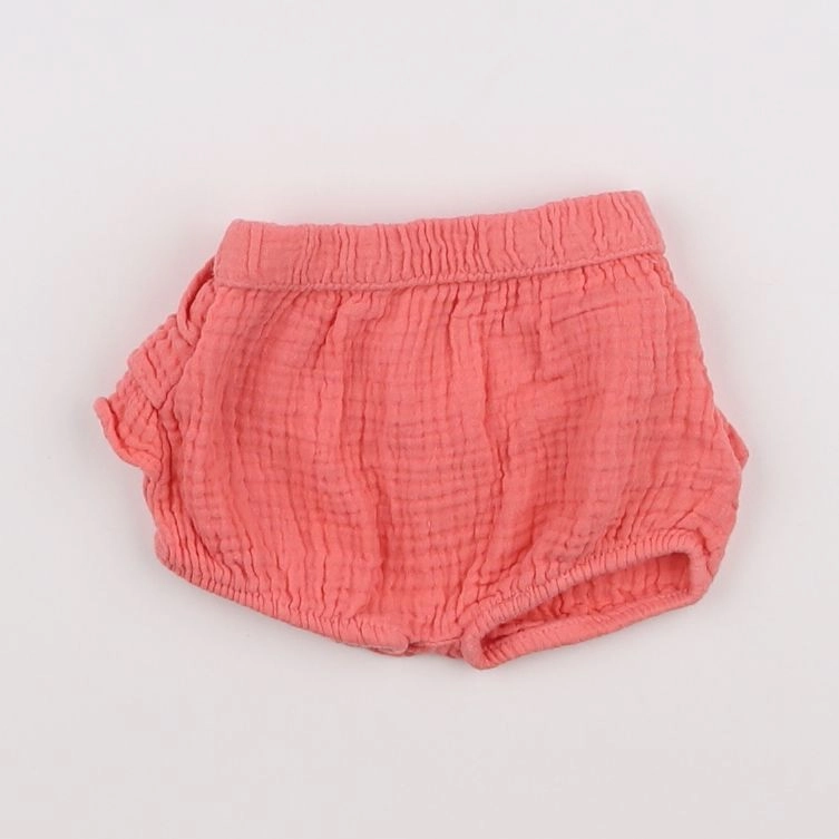Vertbaudet - bloomer rose, orange - 3 mois