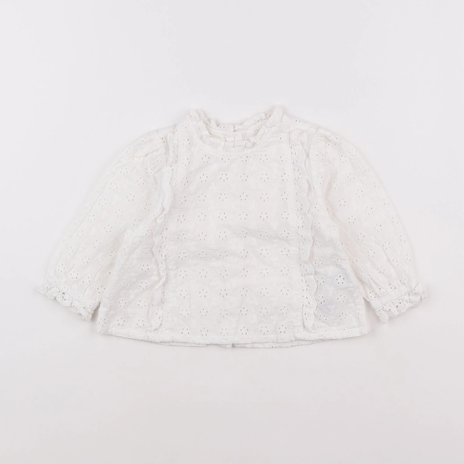Vertbaudet - blouse blanc - 12 mois