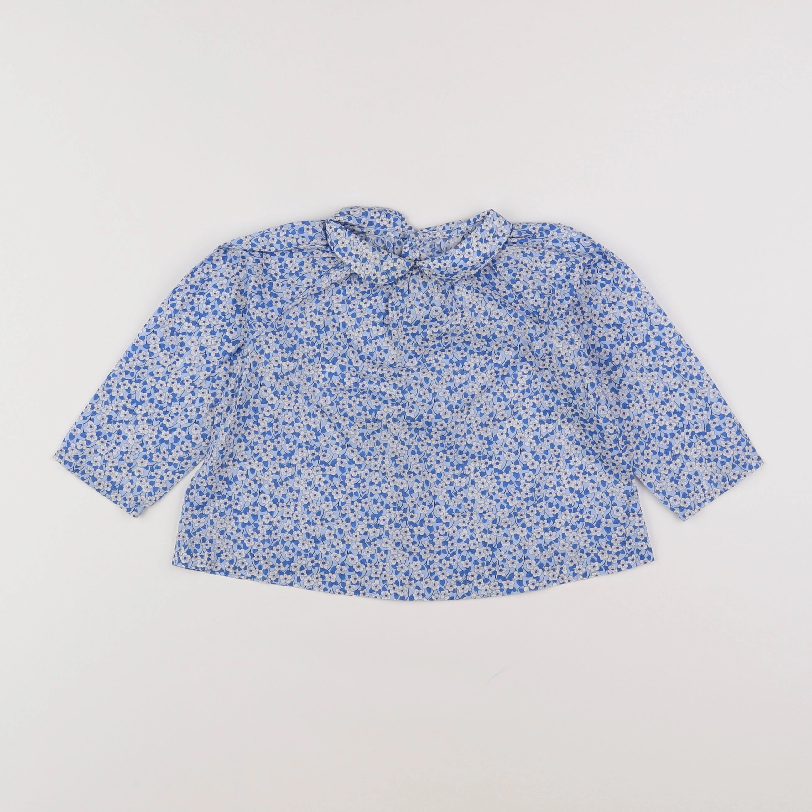 Jacadi - blouse bleu - 18 mois