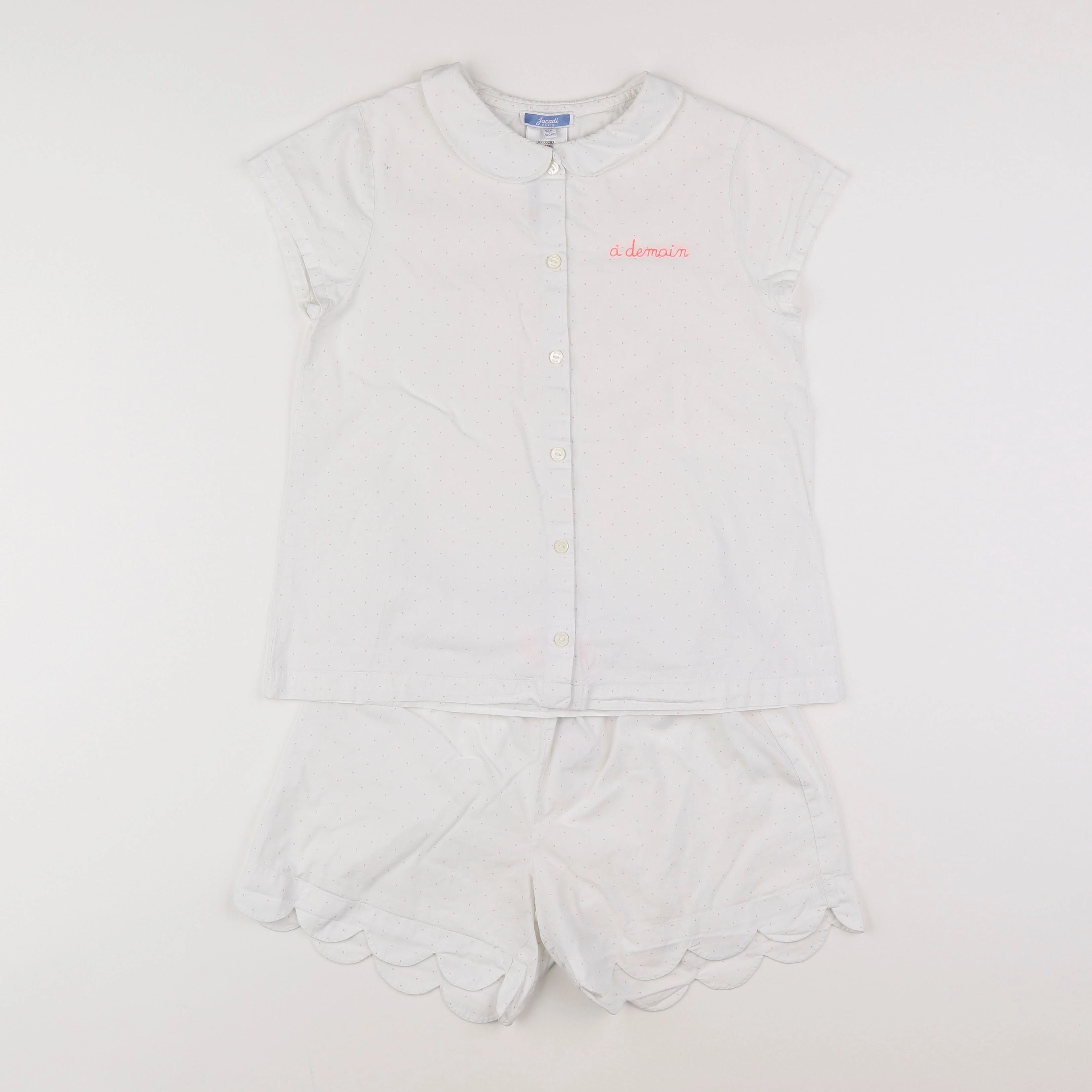 Jacadi - pyjama coton blanc - 10 ans