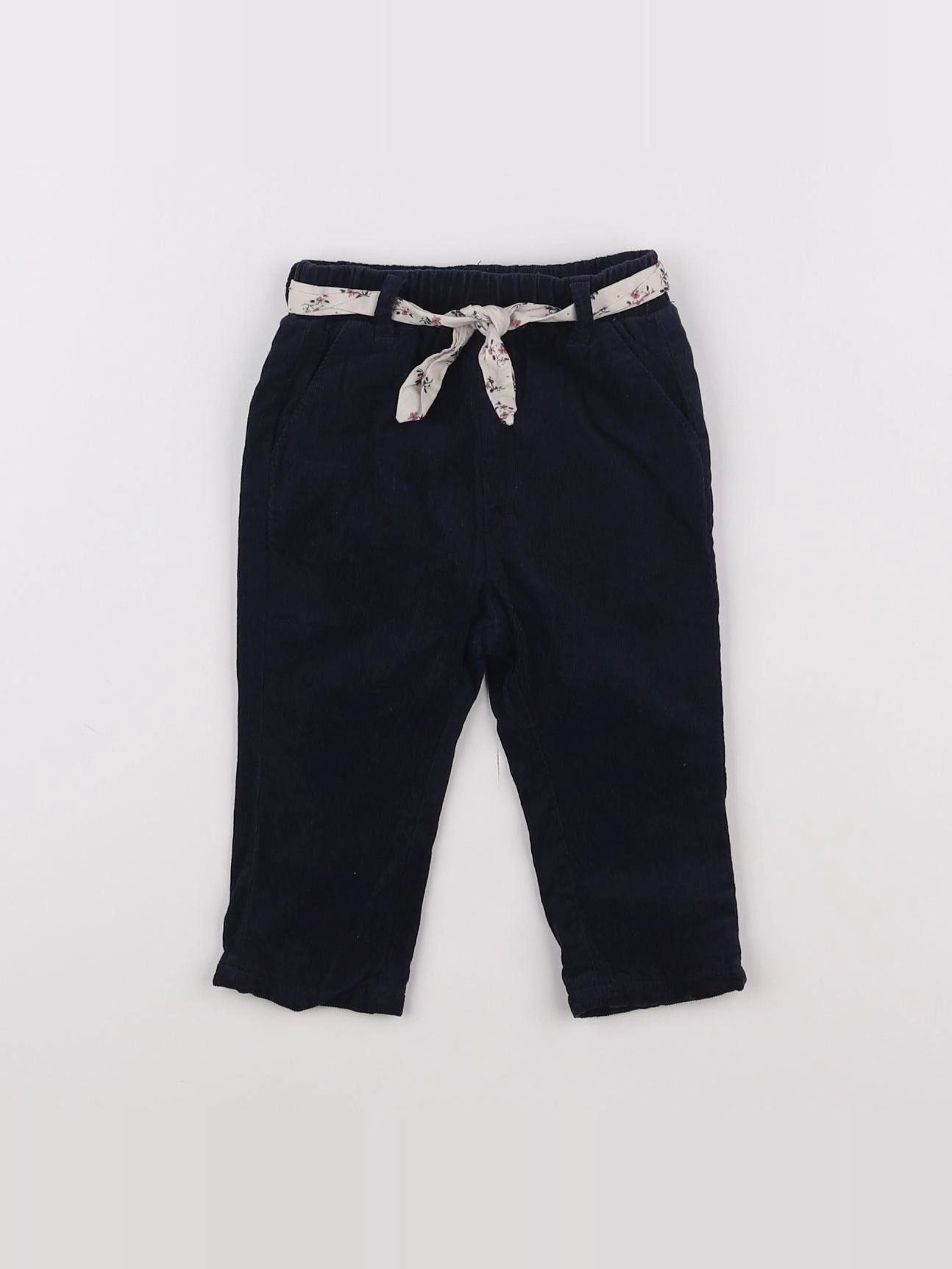 Vertbaudet - pantalon bleu - 6 mois