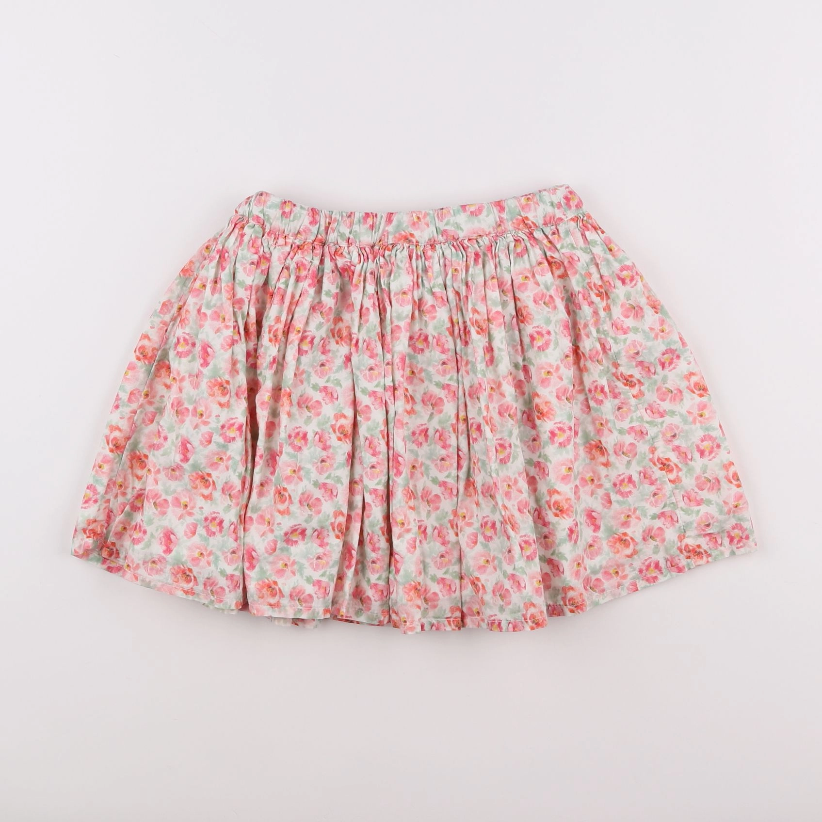Vertbaudet - jupe vert, rose - 7 ans