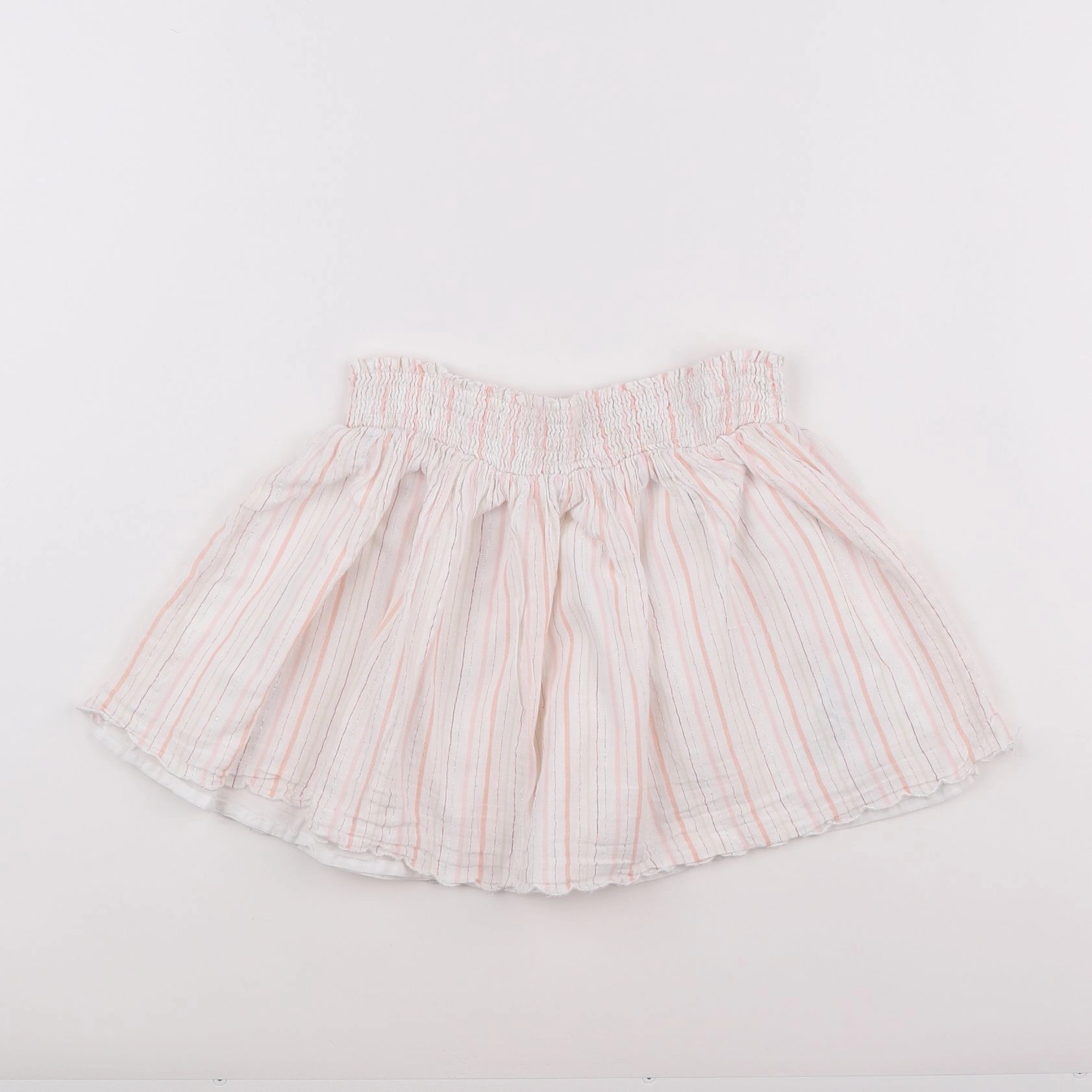 Vertbaudet - jupe blanc, rose - 8 ans