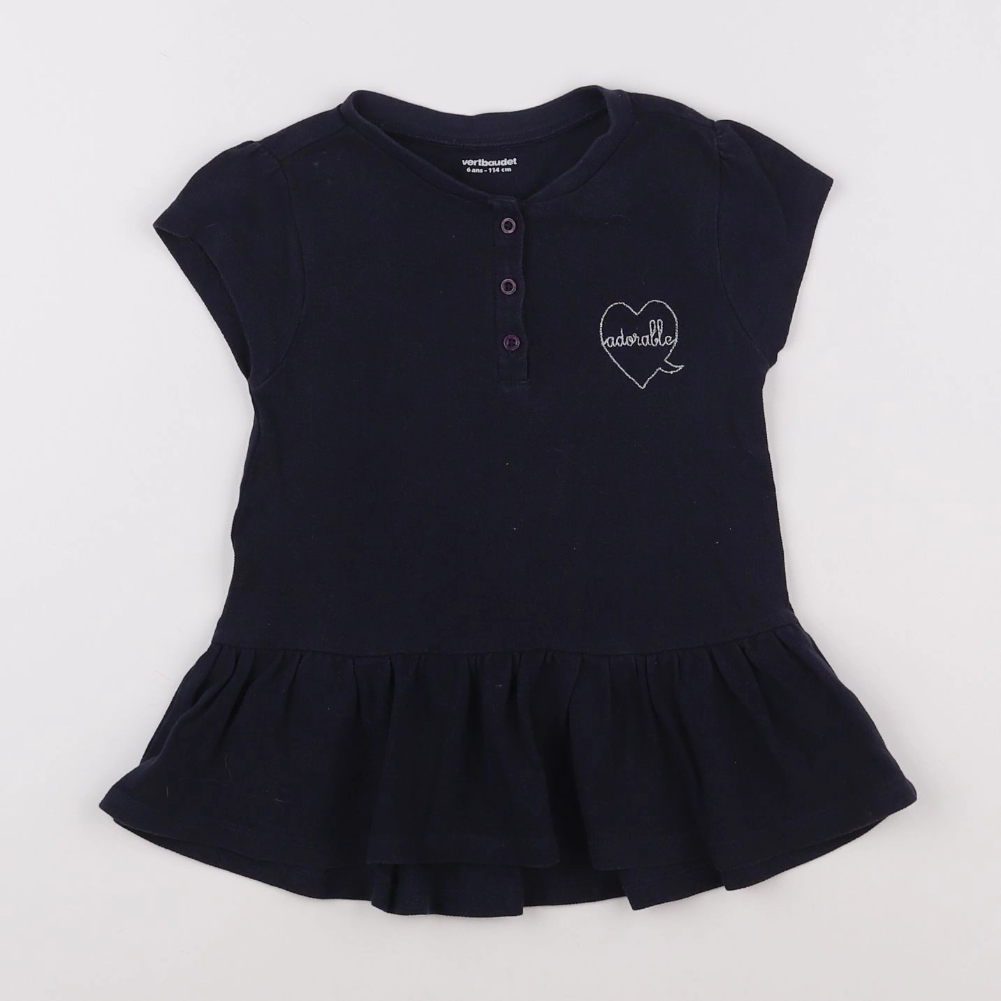 Vertbaudet - robe bleu - 6 ans