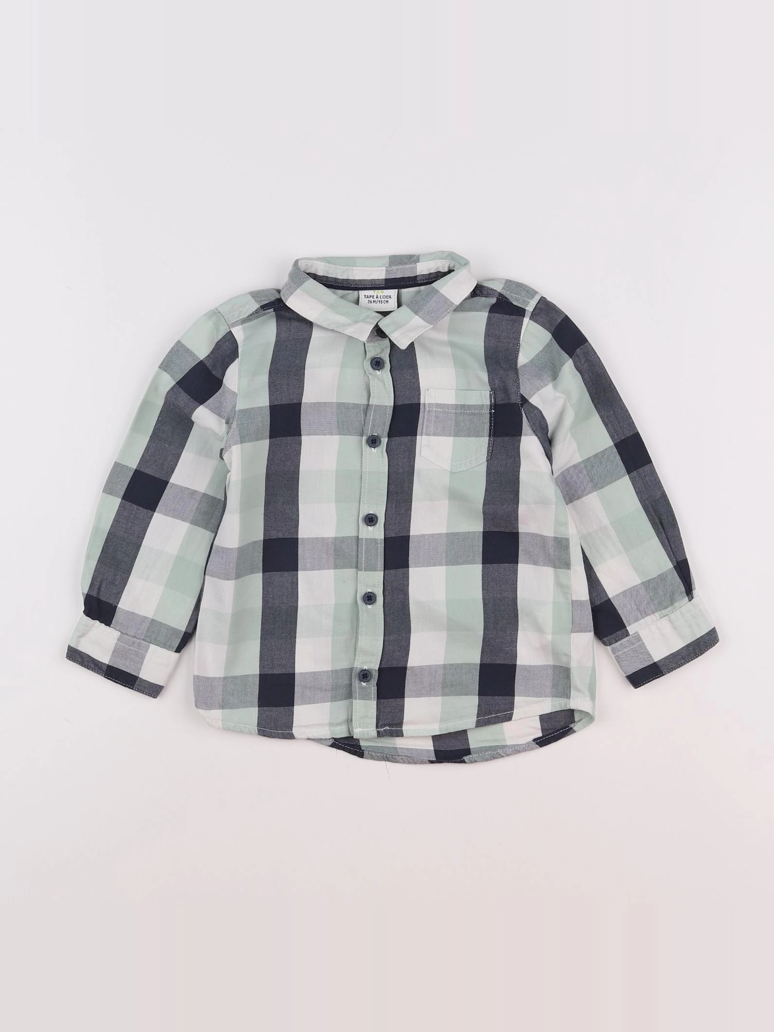 Tape à l'oeil - chemise vert - 3 ans