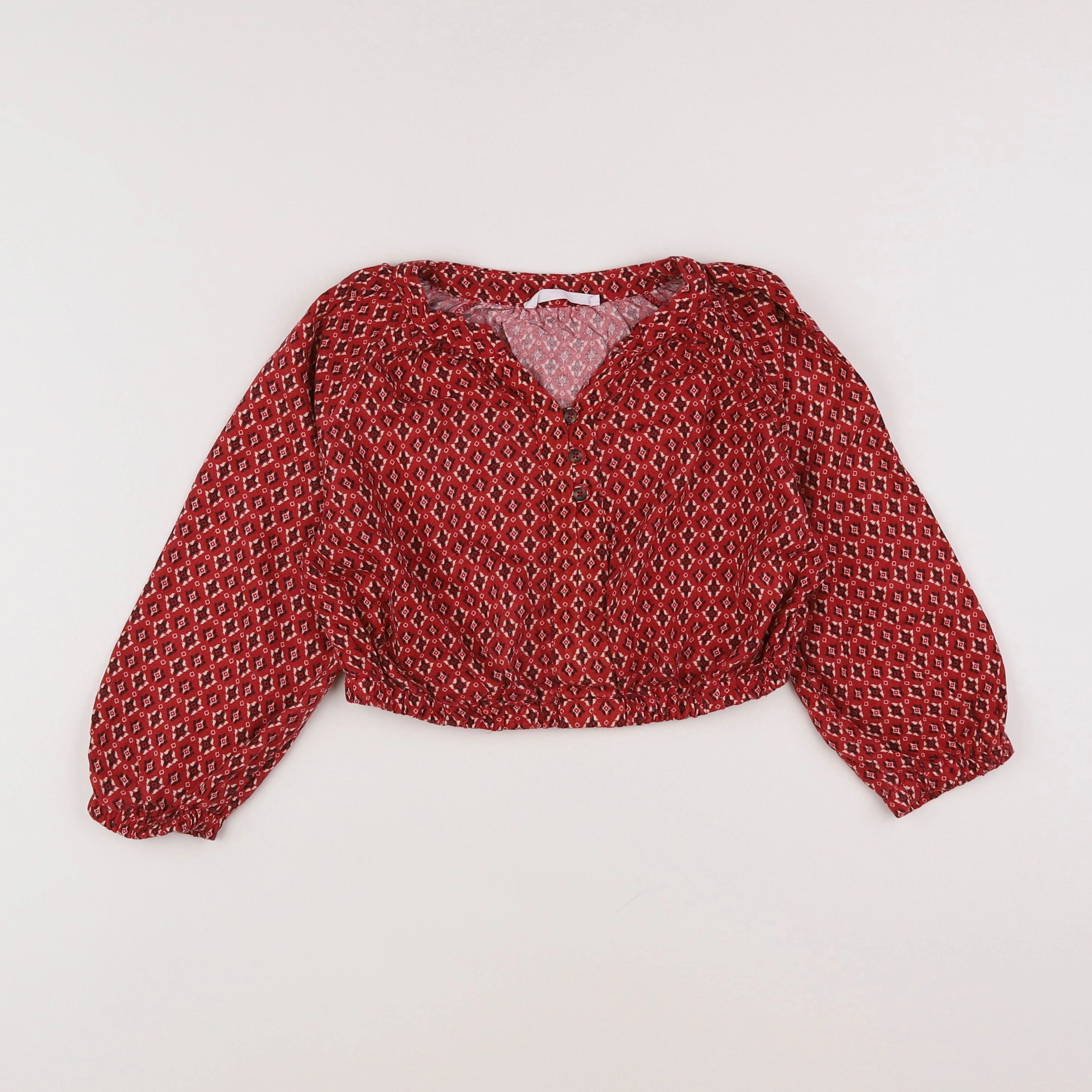 Zara - blouse rouge - 7 ans