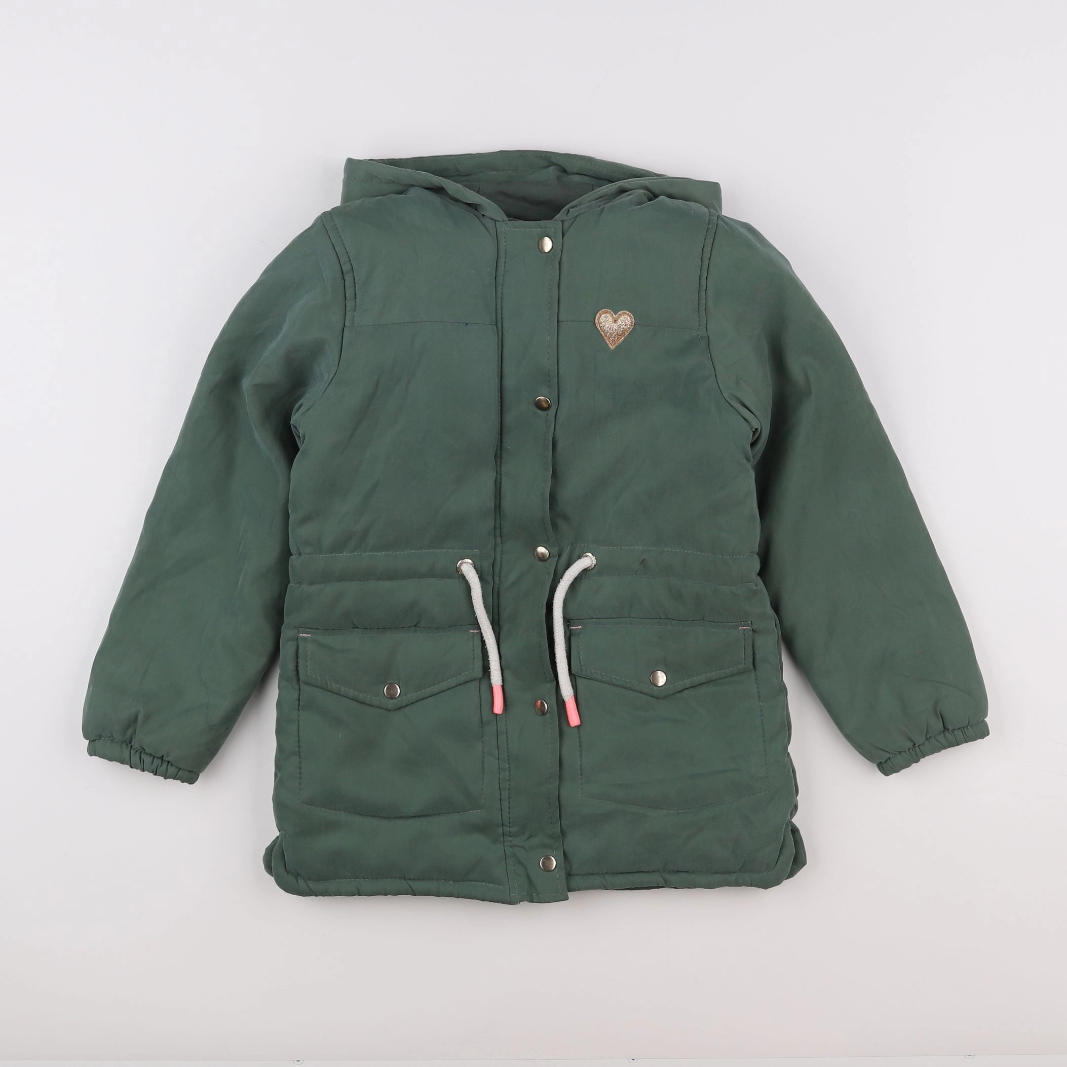 Vertbaudet - parka vert - 8 ans