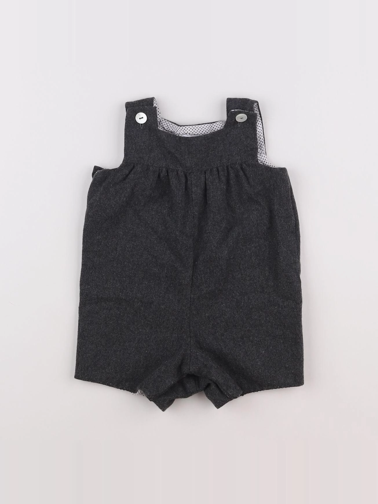 Jacadi - salopette gris - 6 mois
