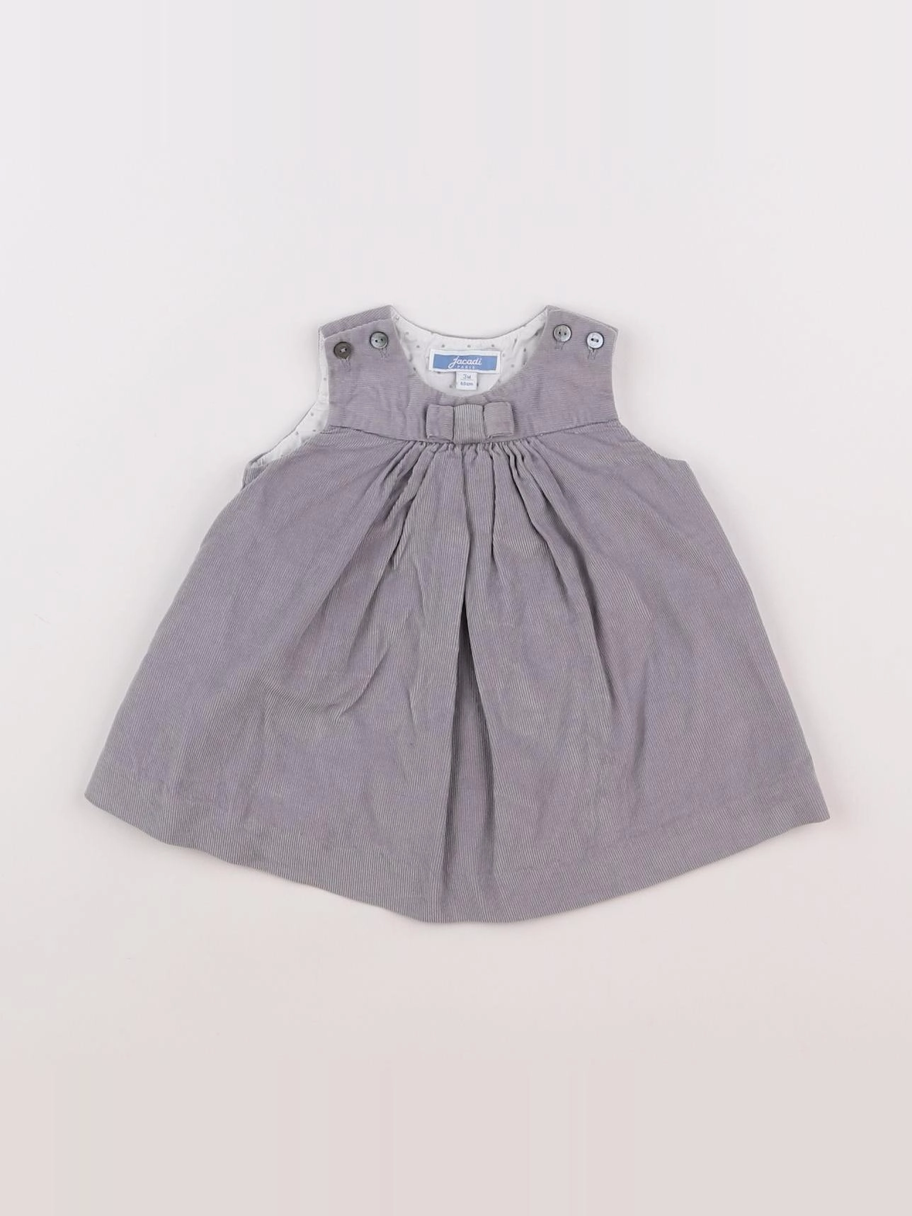 Jacadi - robe gris - 3 mois
