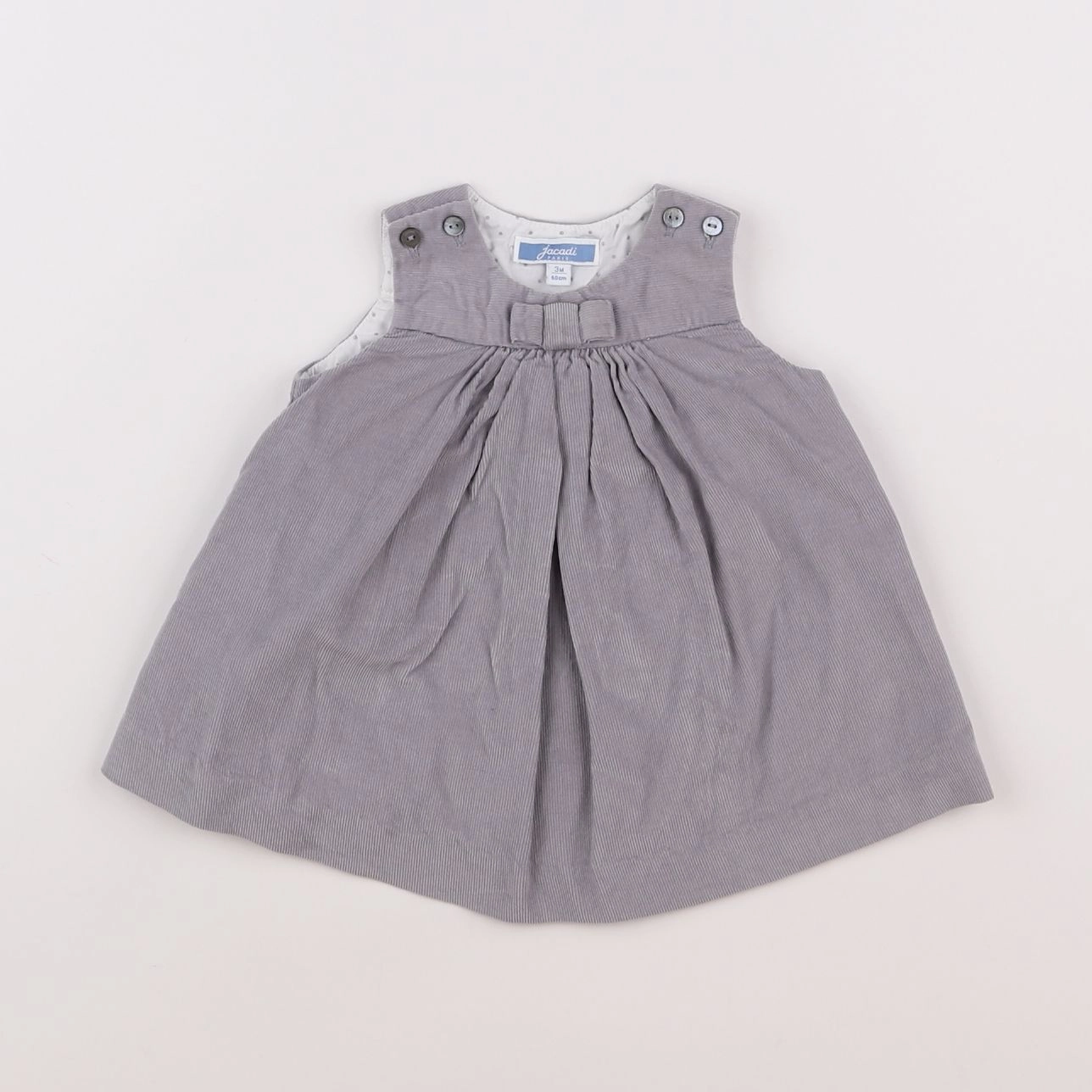 Jacadi - robe gris - 3 mois