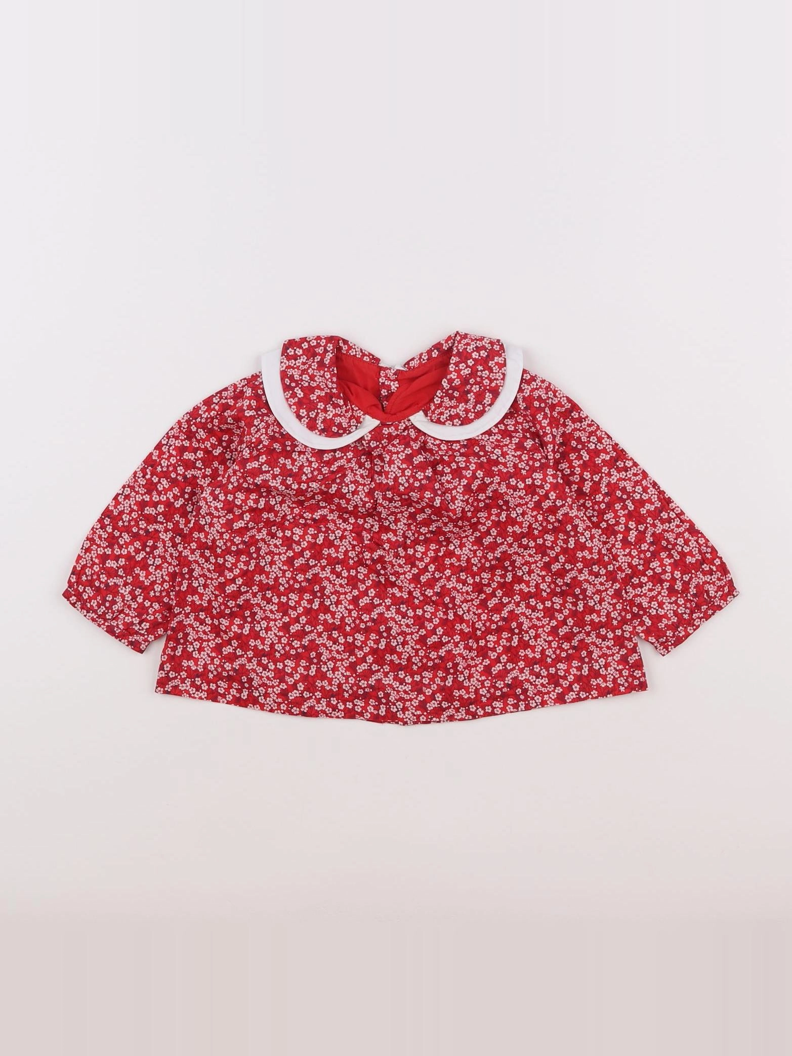 Jacadi - blouse rouge - 12 mois