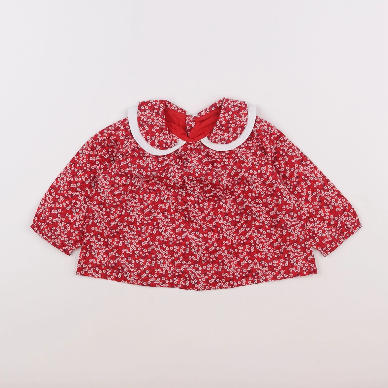 Jacadi - blouse rouge - 12 mois