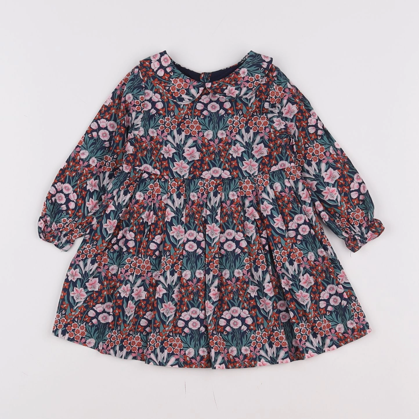 Jacadi - robe liberty multicolore - 12 mois