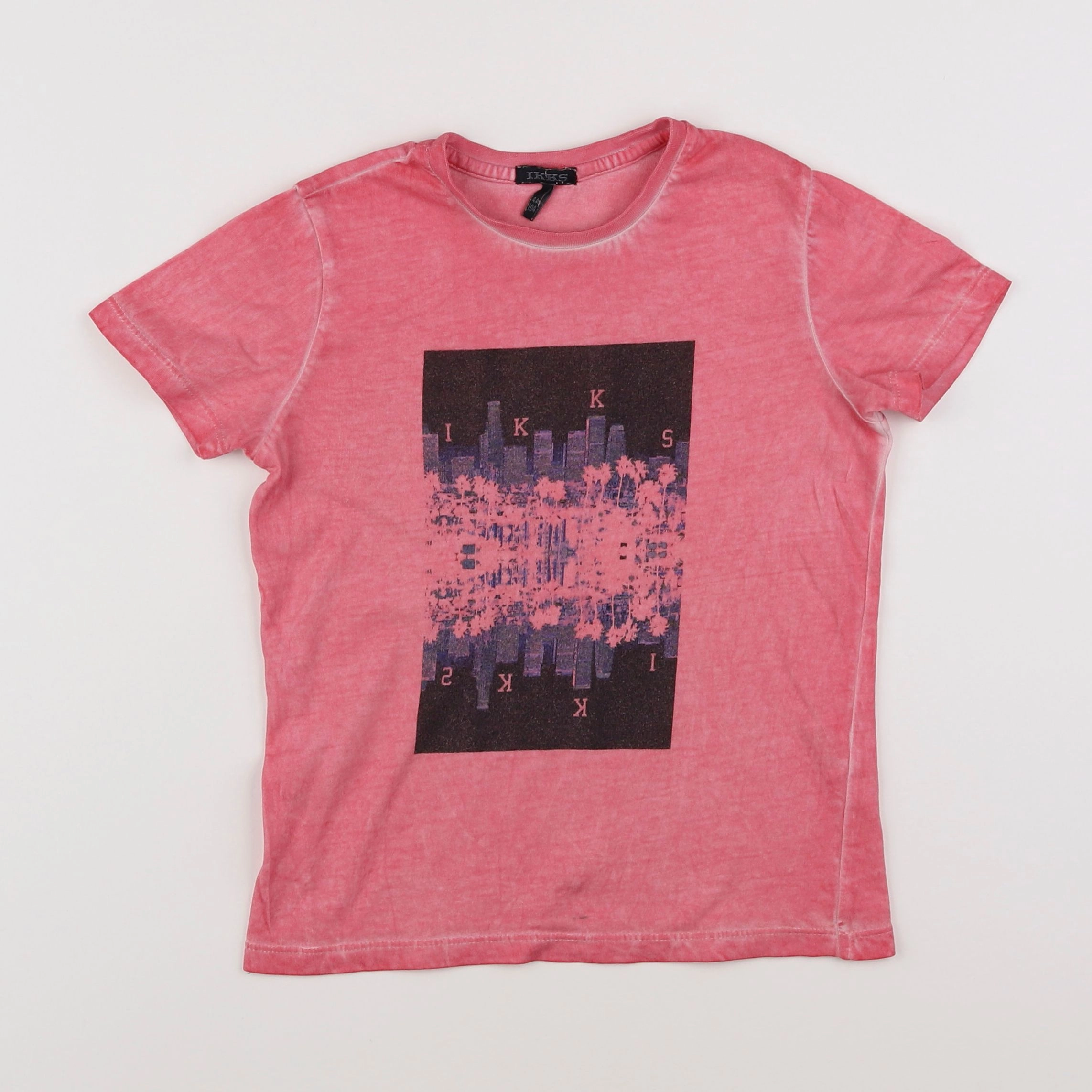 IKKS - tee-shirt rose - 4 ans
