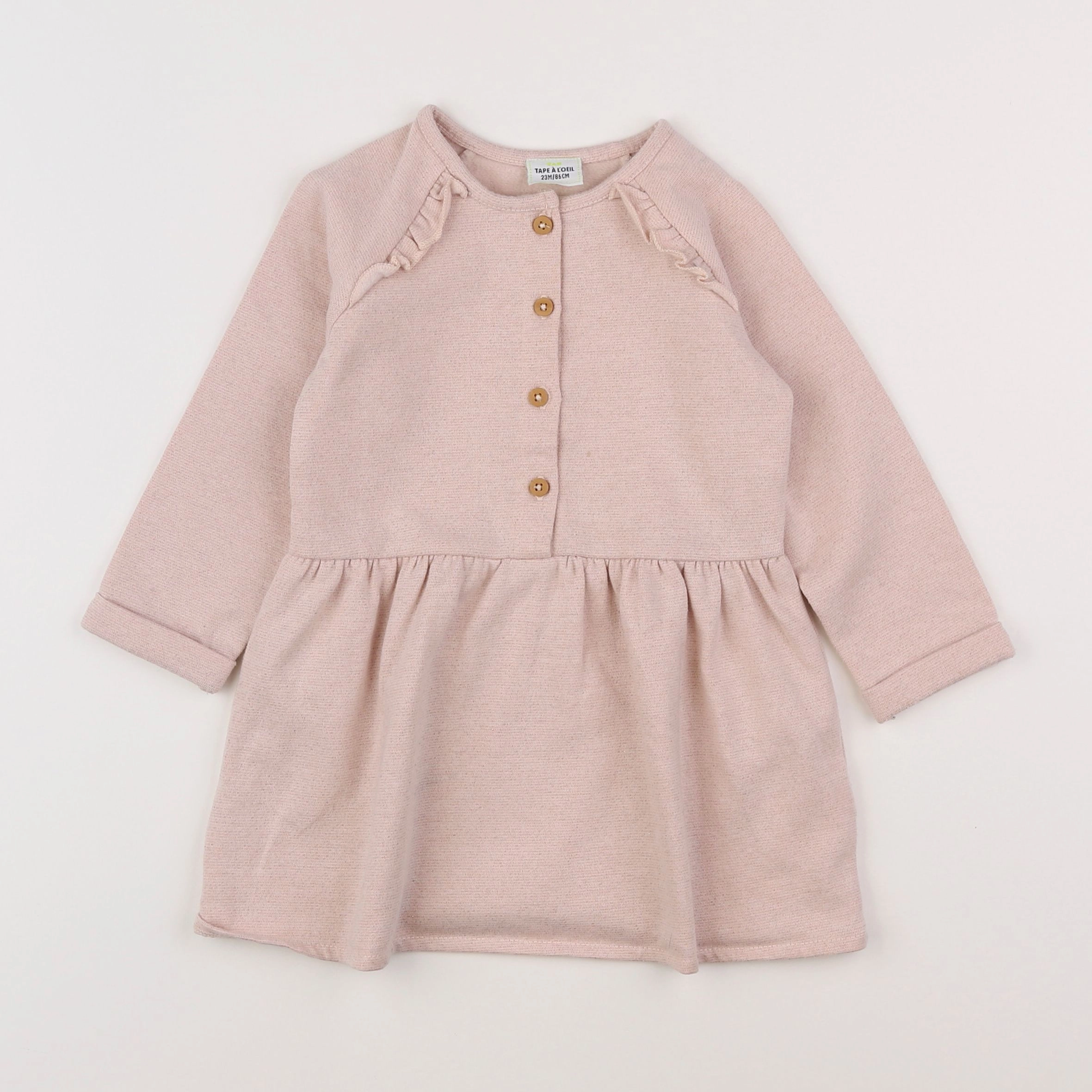 Tape à l'oeil - robe rose - 2 ans