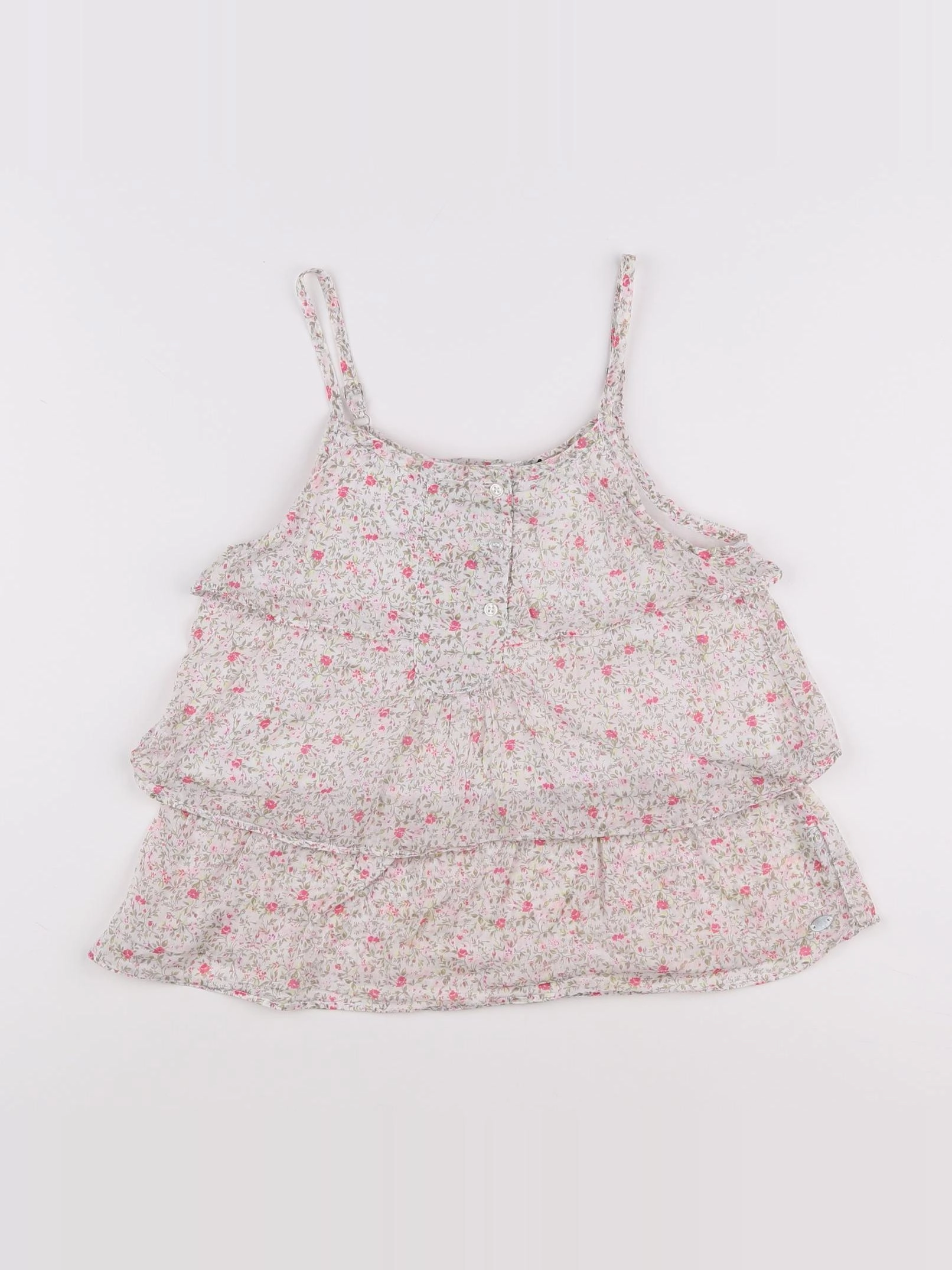 IKKS - blouse gris, rose - 10 ans
