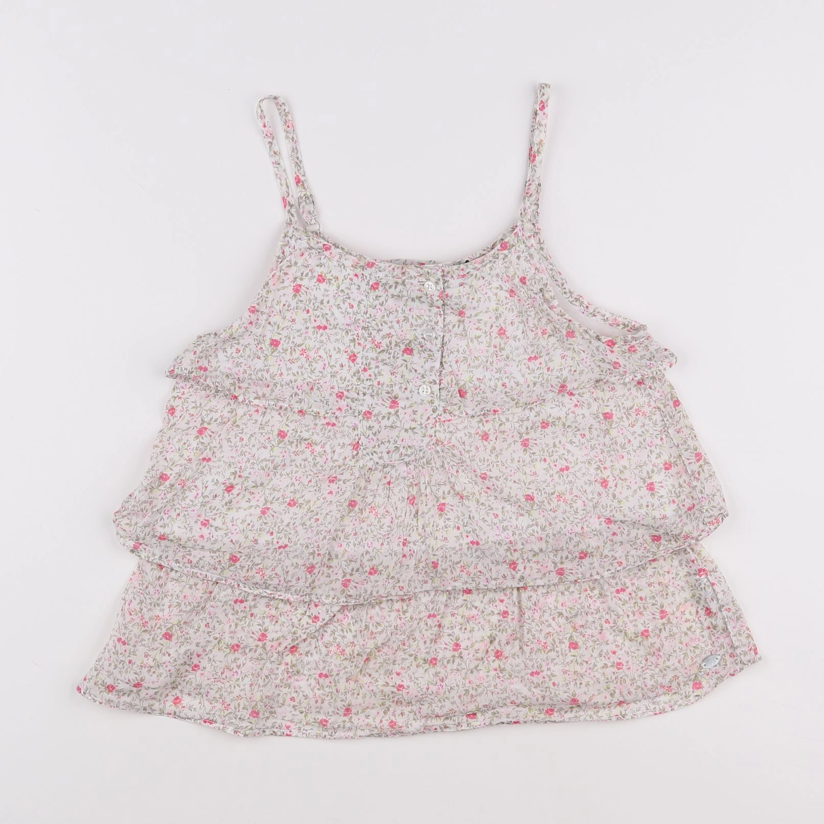 IKKS - blouse gris, rose - 10 ans