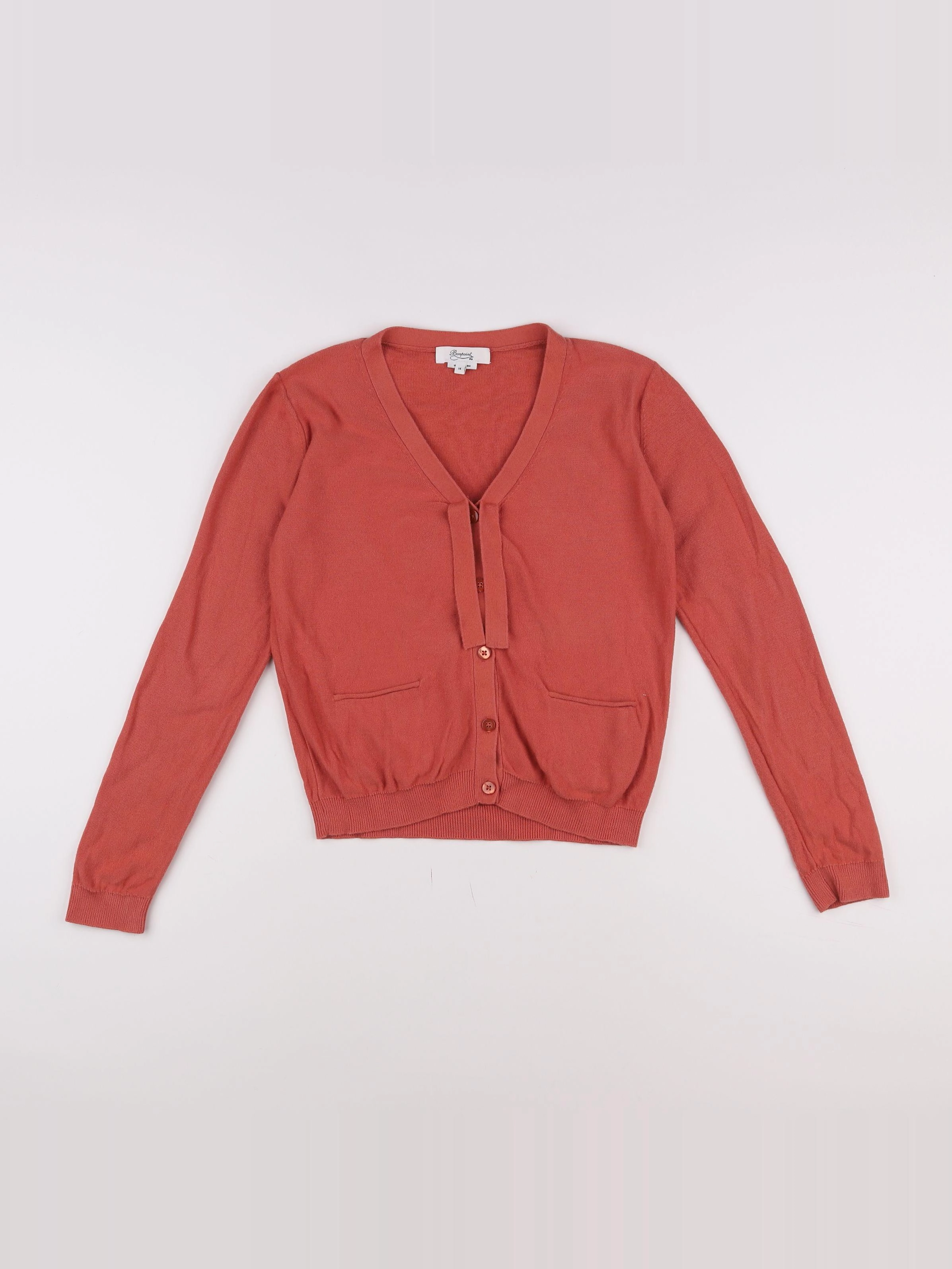 Bonpoint - gilet rouge - 14 ans