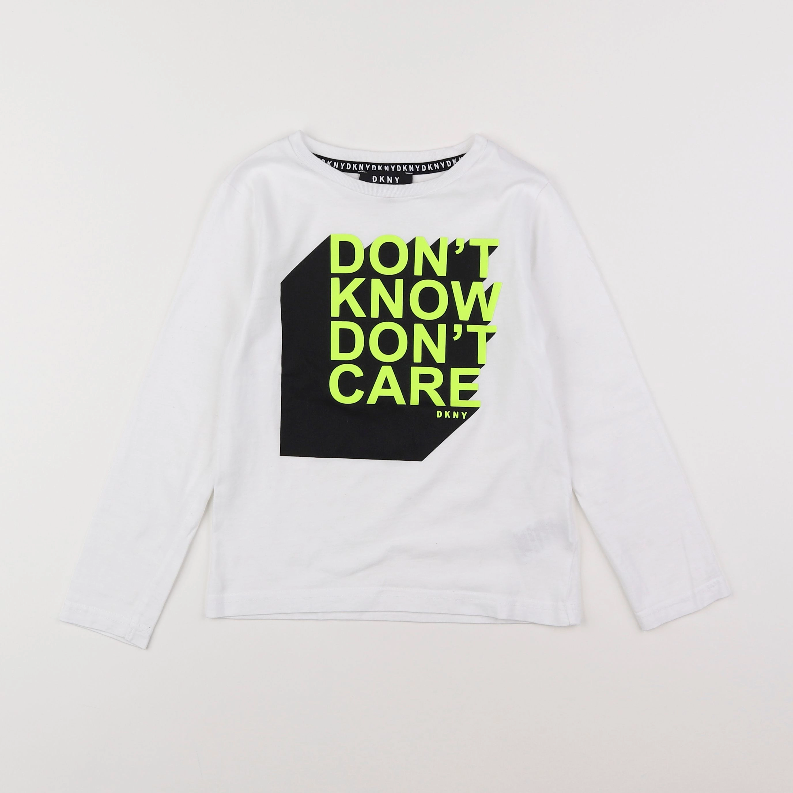 Dkny - tee-shirt multicolore, blanc - 6 ans