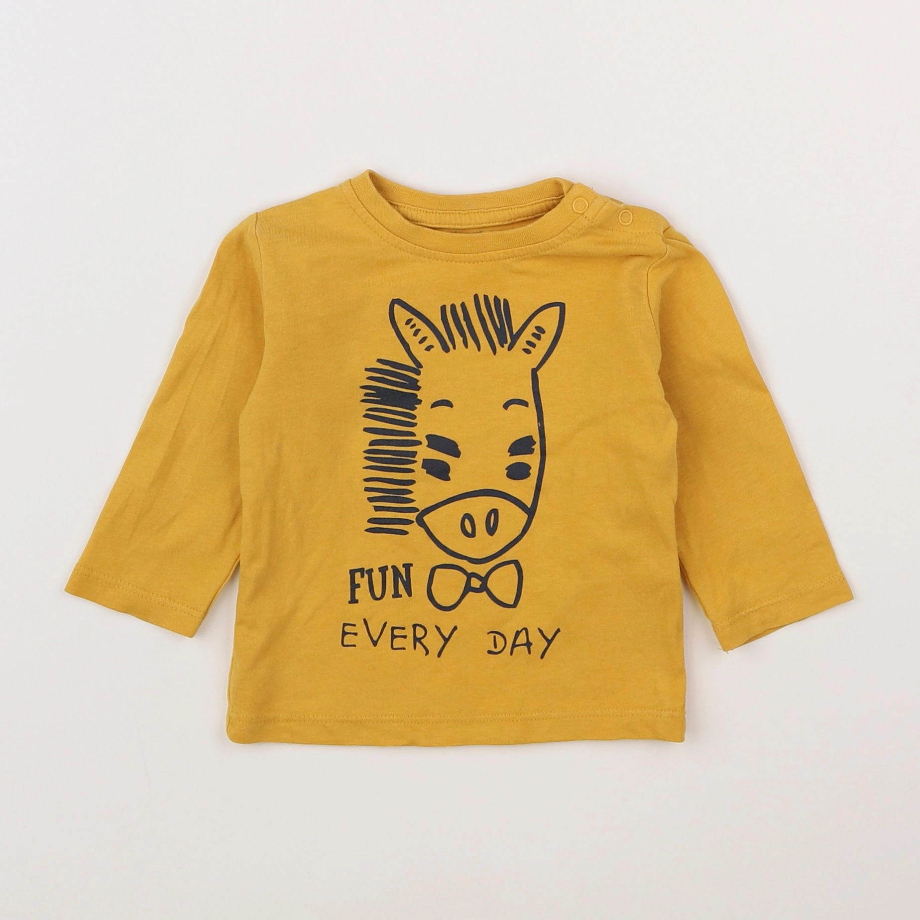 Vertbaudet - tee-shirt jaune - 3 mois