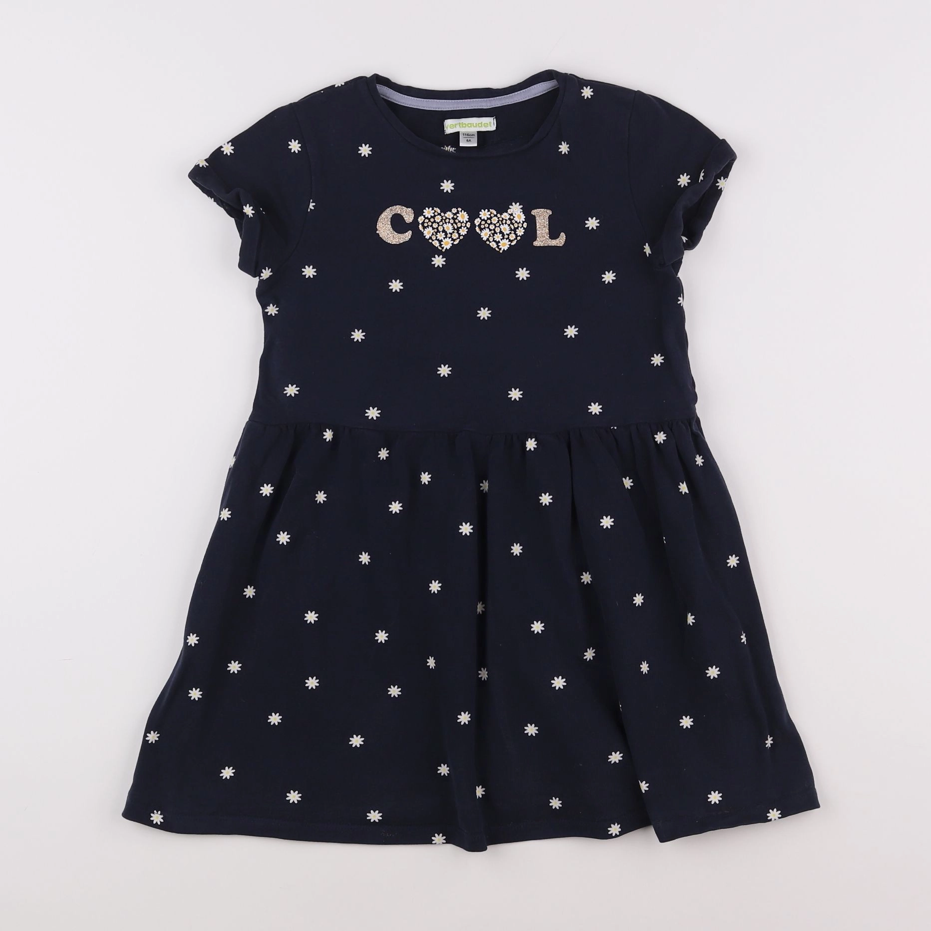 Vertbaudet - robe bleu - 6 ans