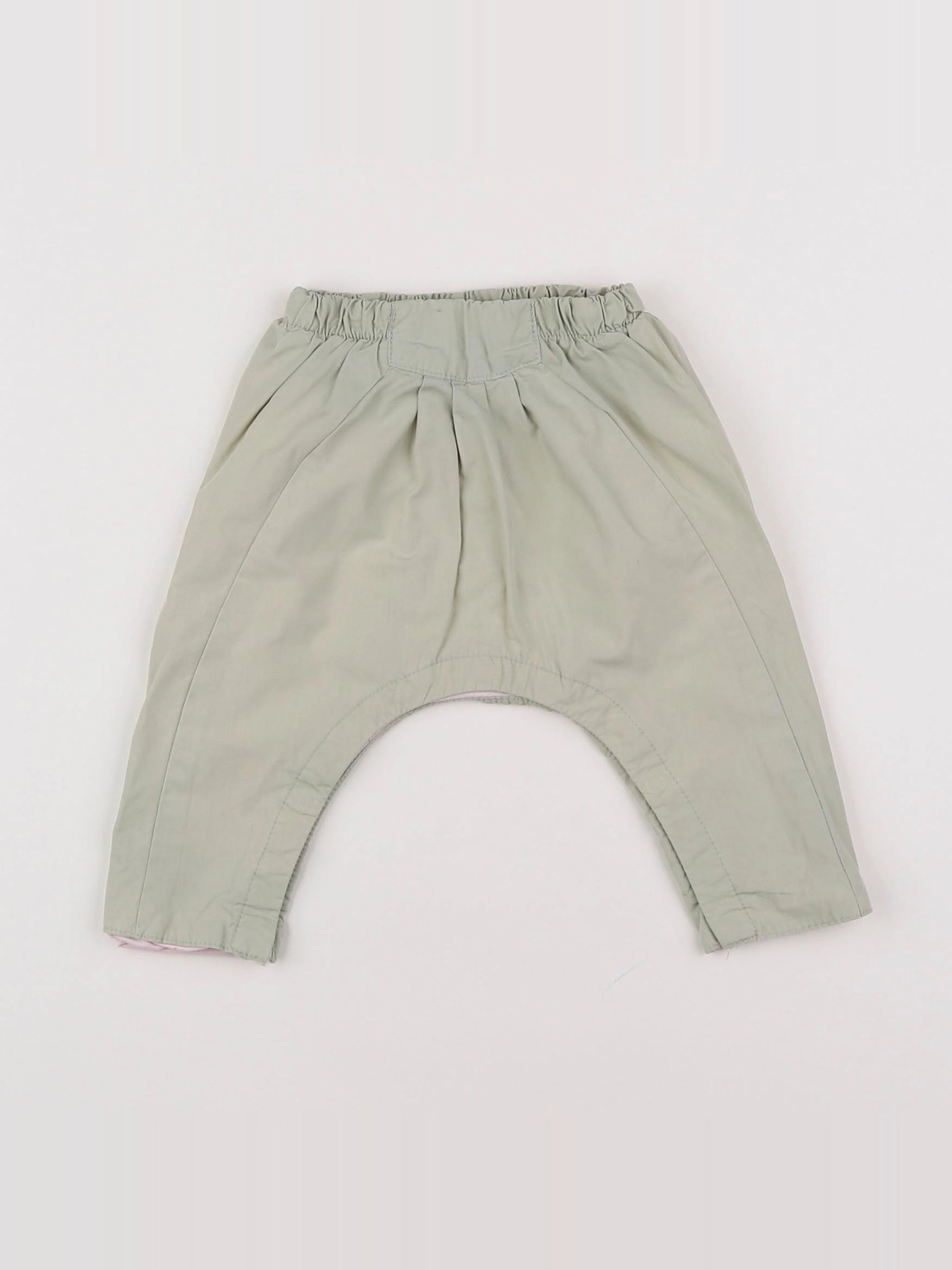 Vertbaudet - pantalon vert - 1 mois