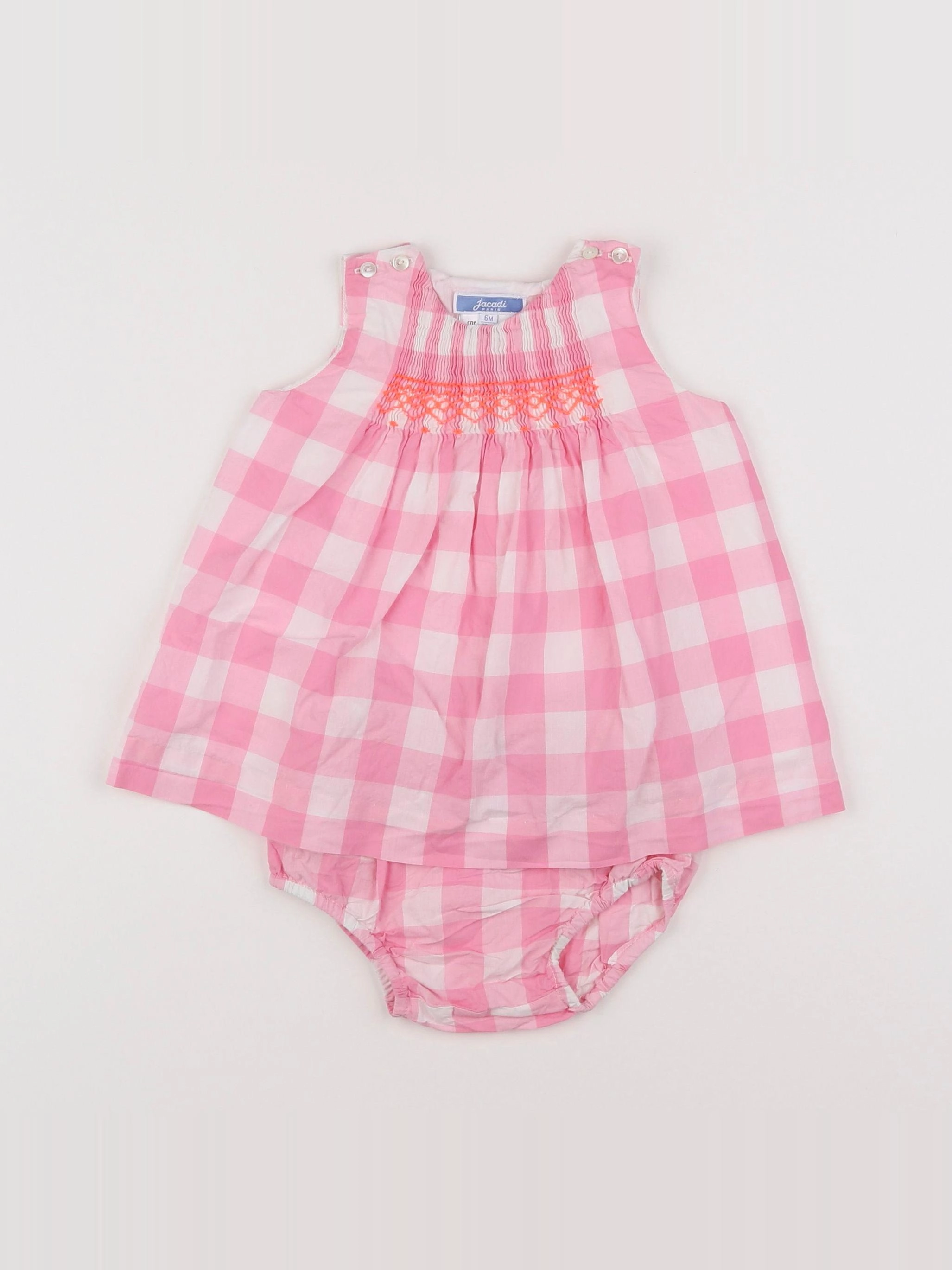 Jacadi - robe rose - 6 mois