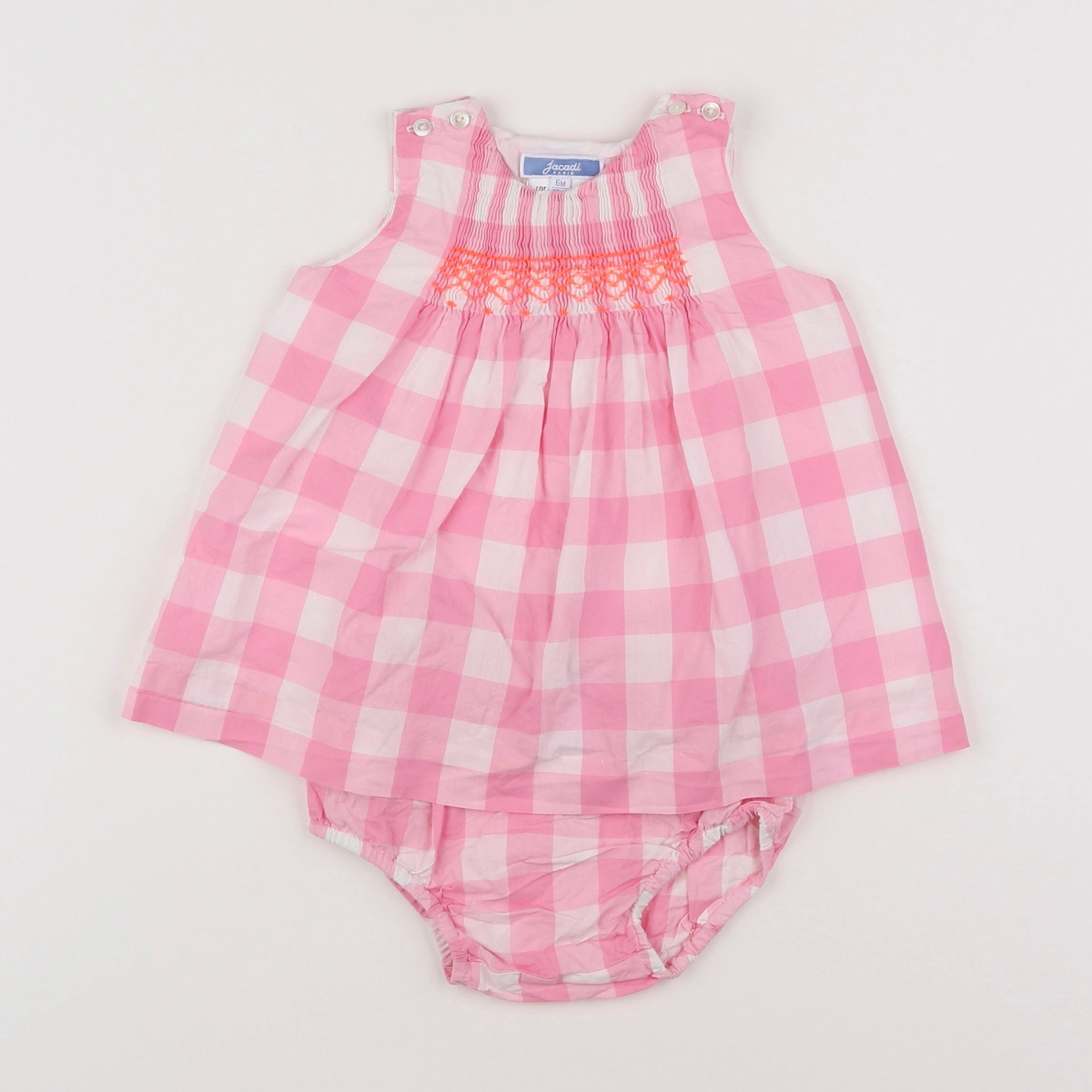 Jacadi - robe rose - 6 mois