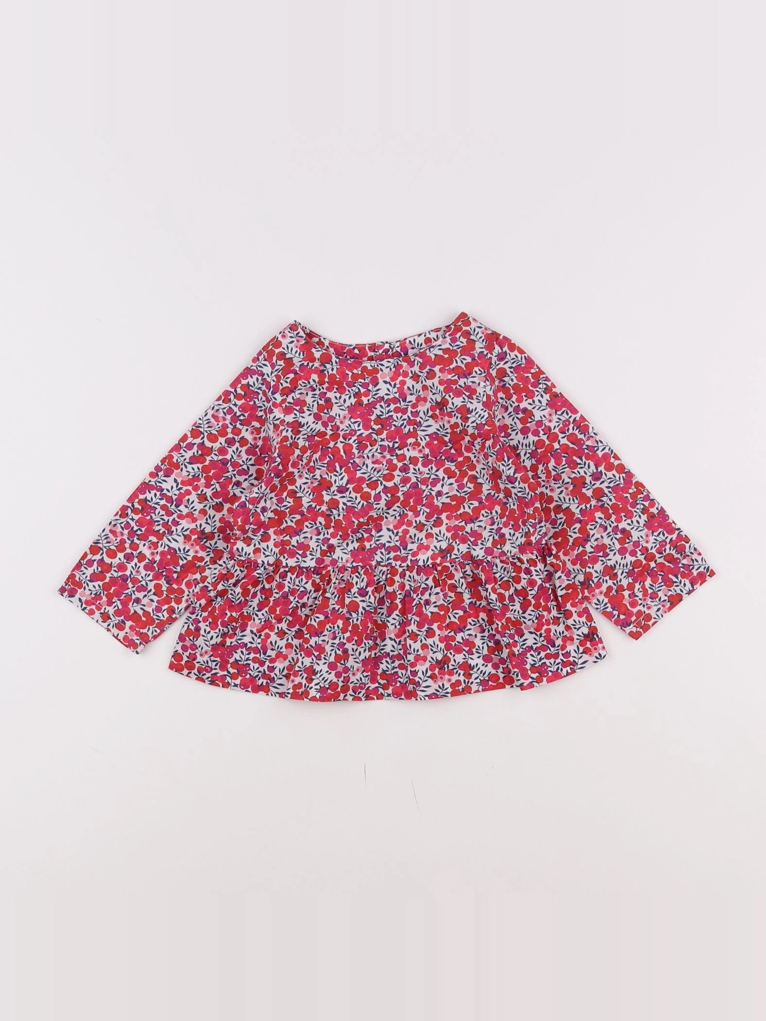 Jacadi - blouse liberty rose - 12 mois