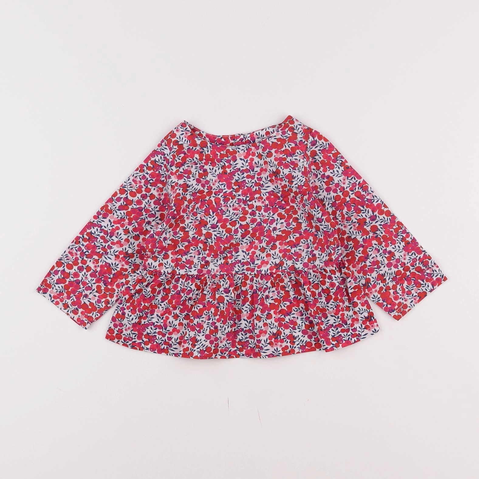 Jacadi - blouse liberty rose - 12 mois