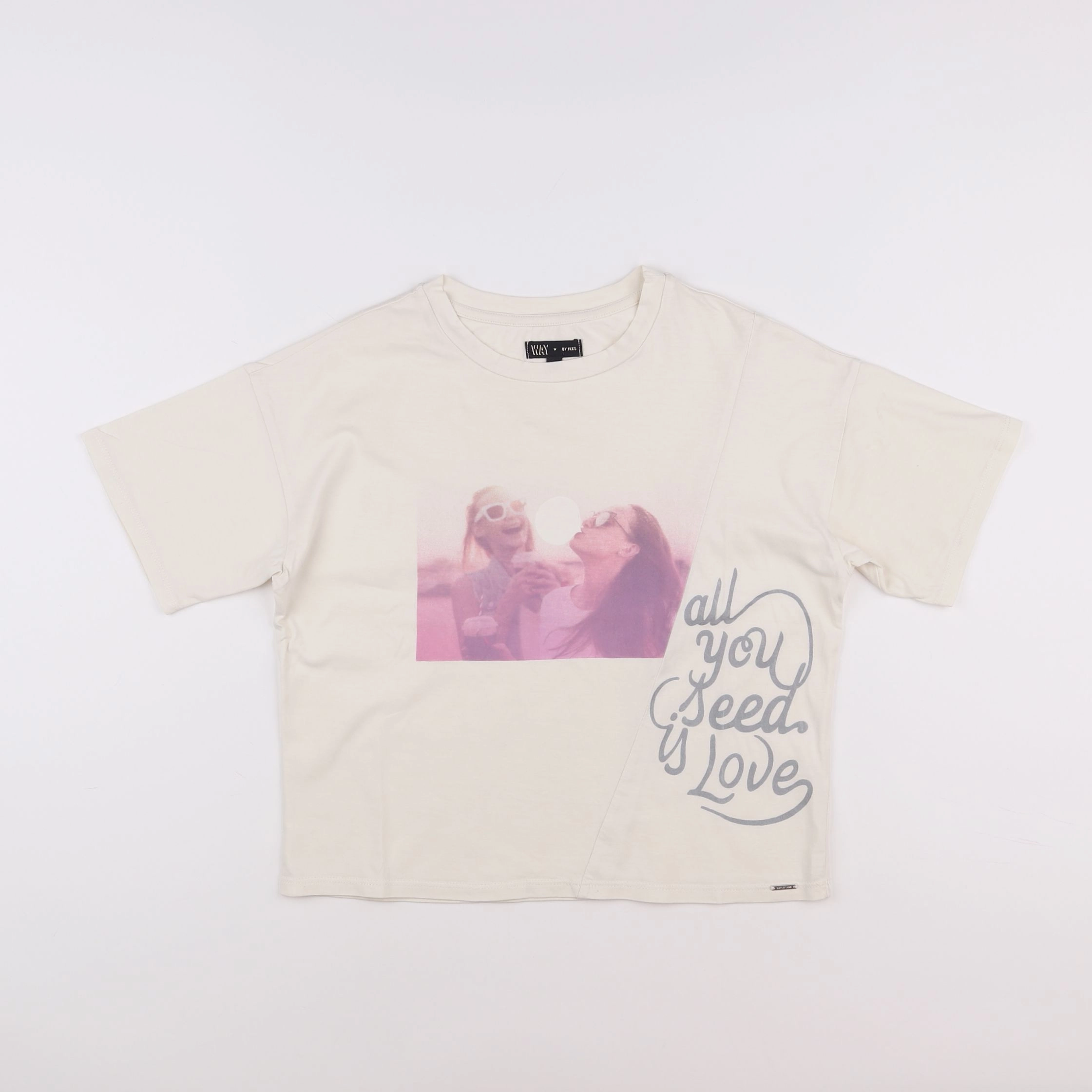 IKKS - tee-shirt beige - 12 ans