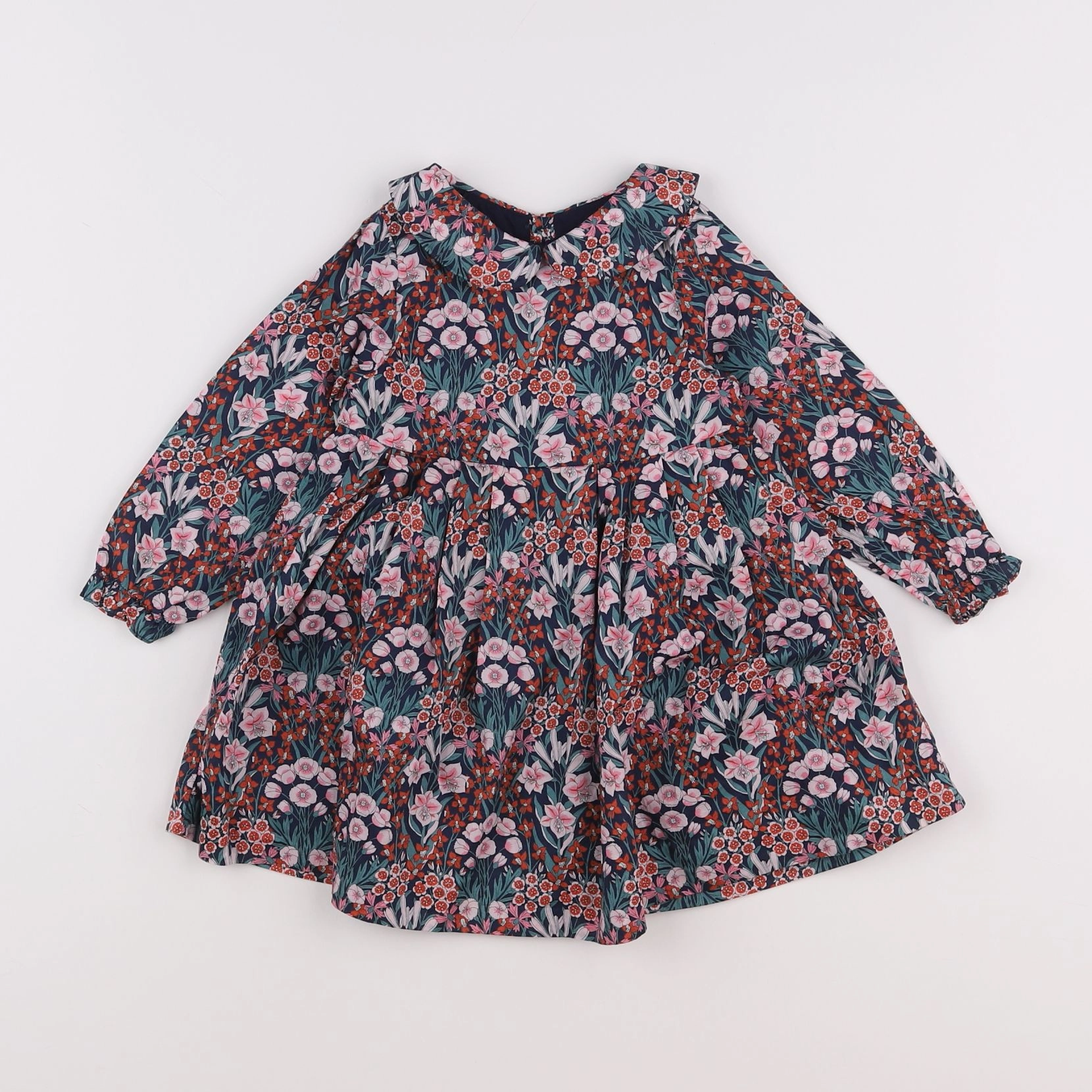 Jacadi - robe liberty multicolore - 18 mois