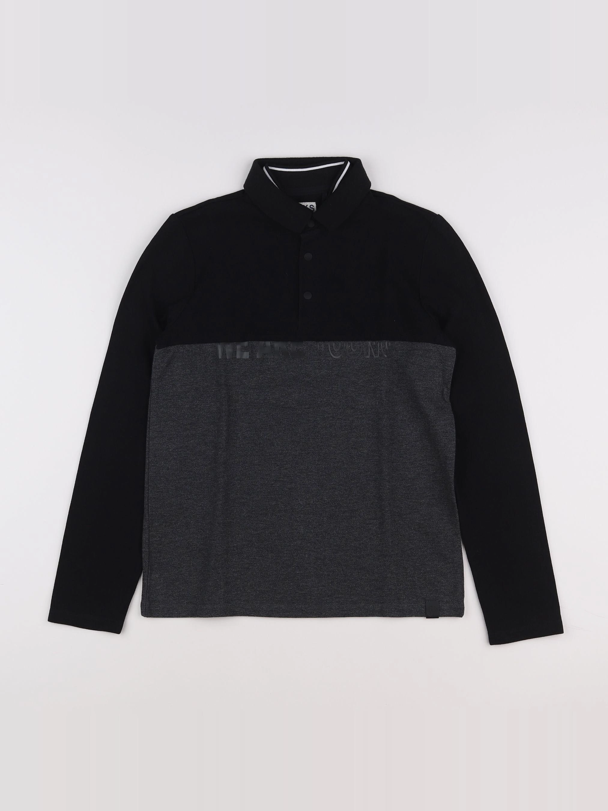 IKKS - polo noir - 12 ans