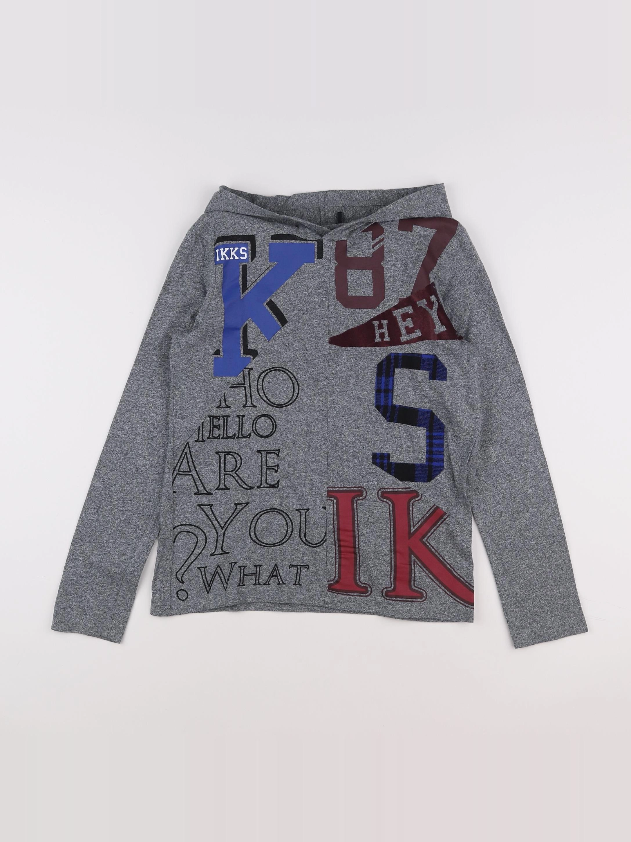 IKKS - tee-shirt gris - 12 ans