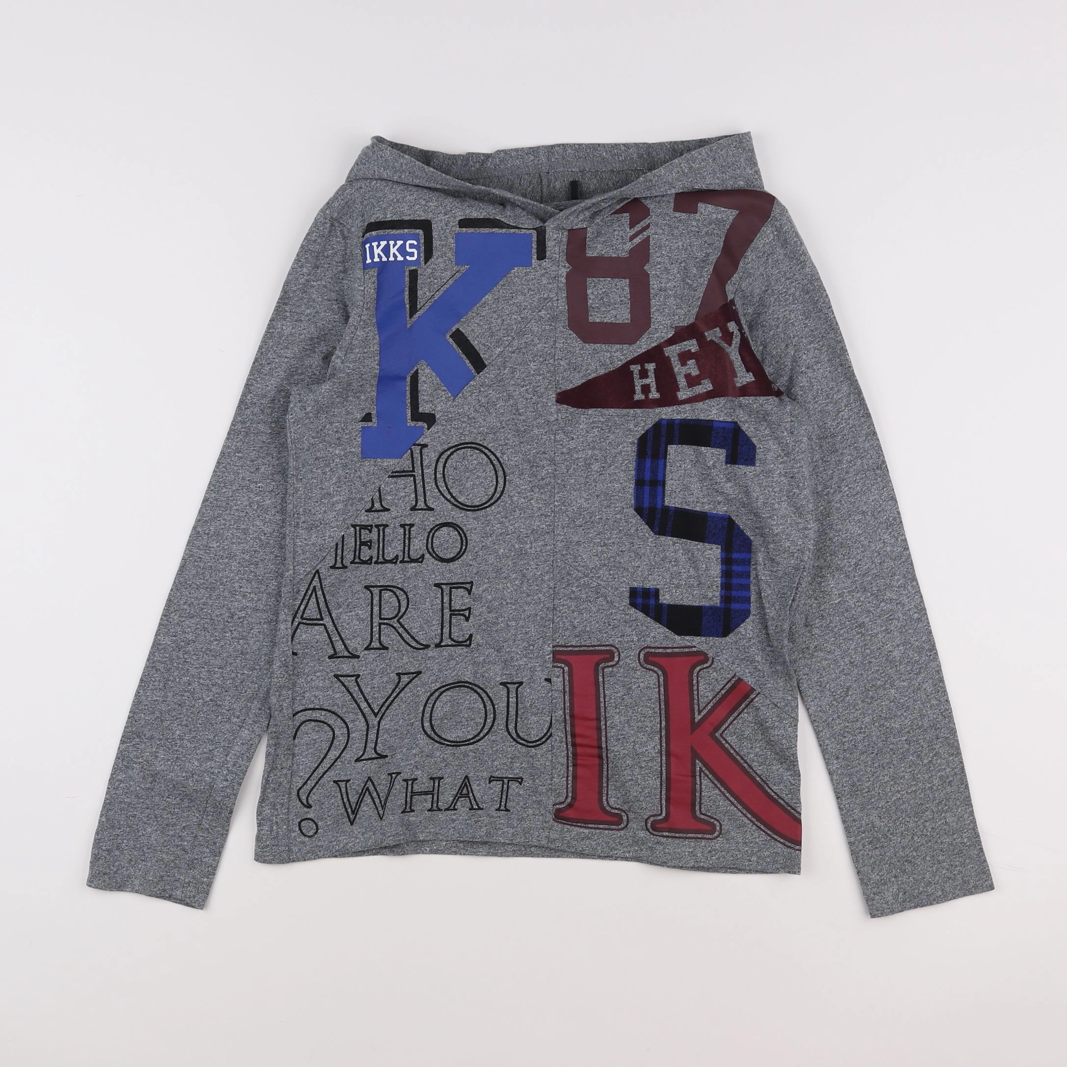 IKKS - tee-shirt gris - 12 ans