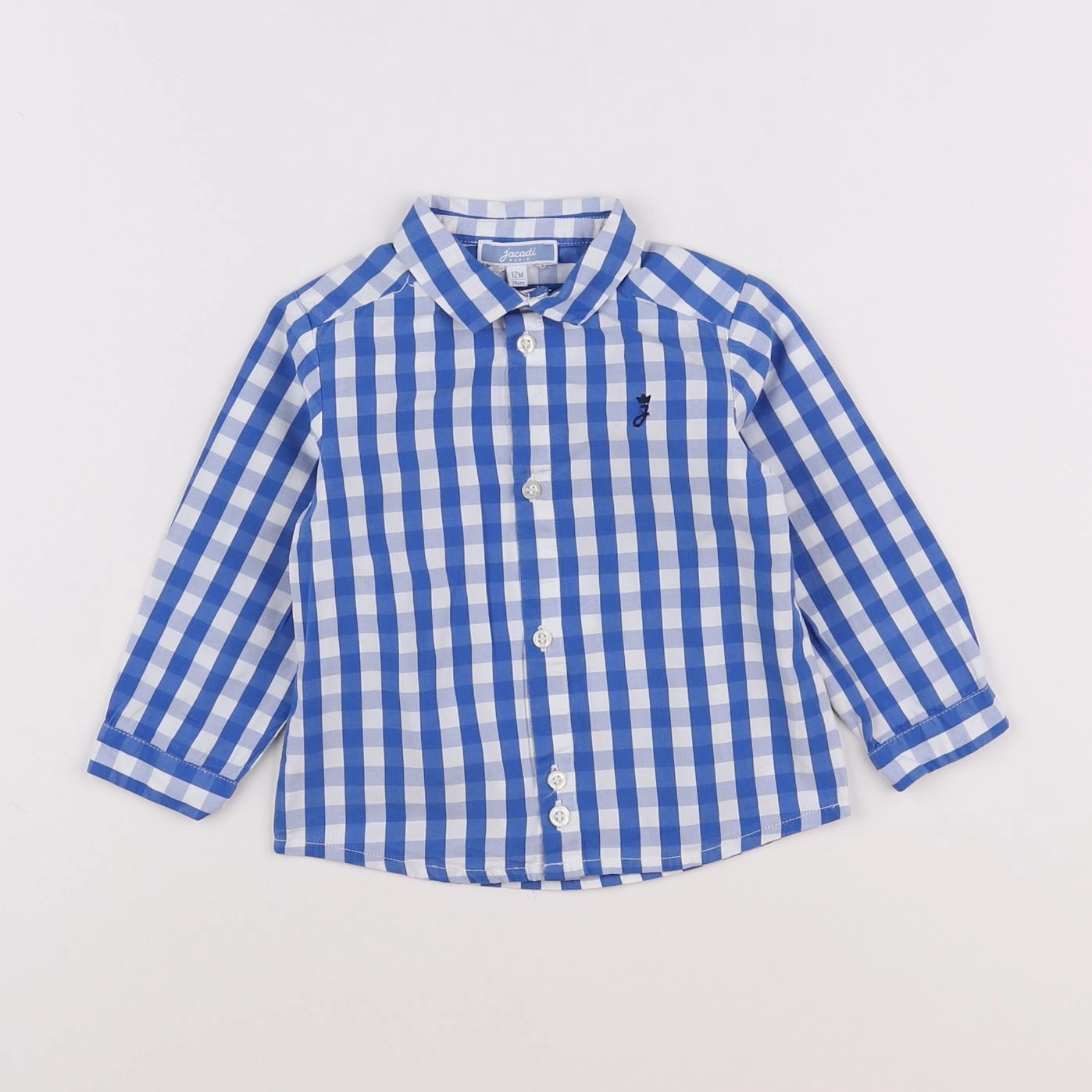 Jacadi - chemise bleu - 12 mois