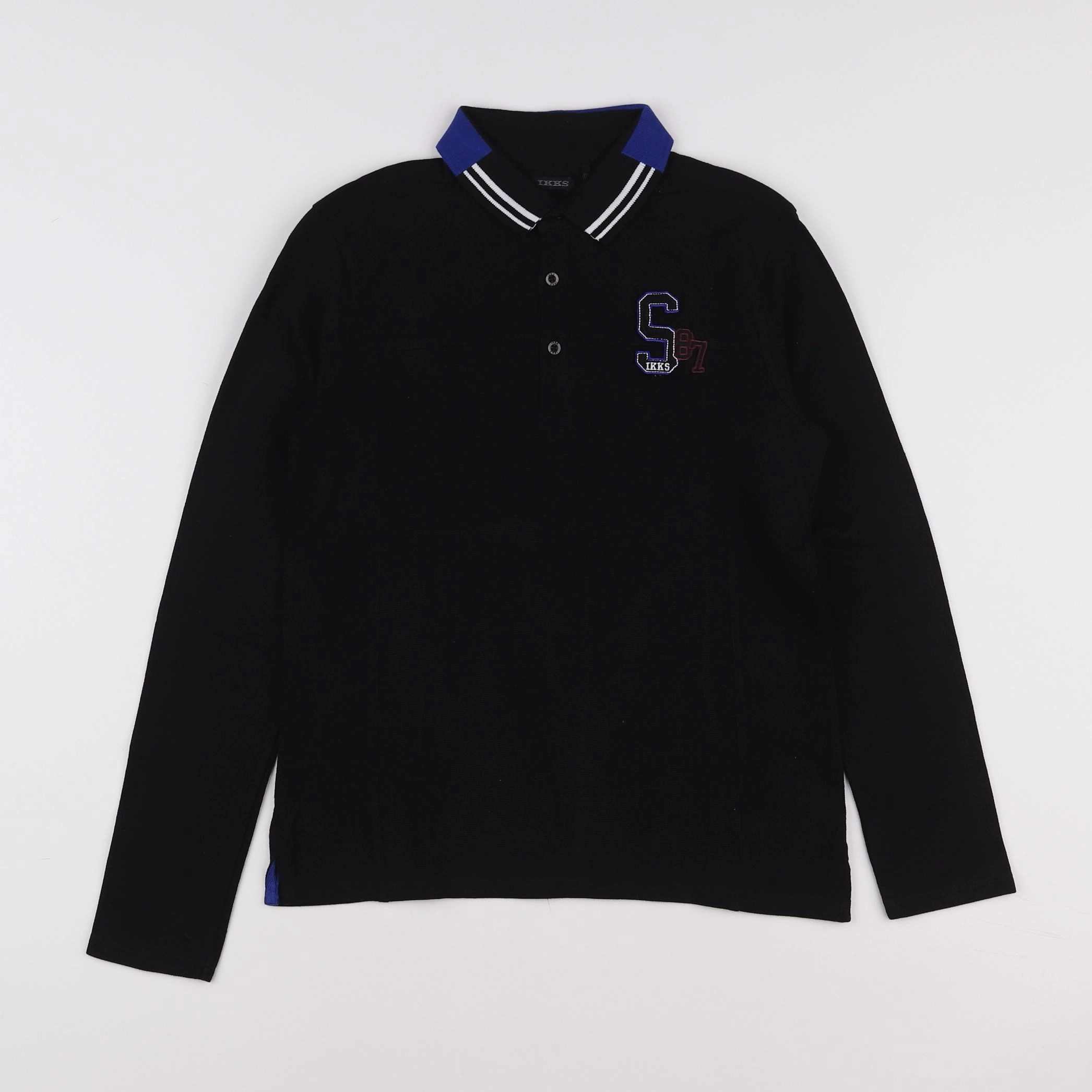 IKKS - polo imprimé au dos noir - 12 ans