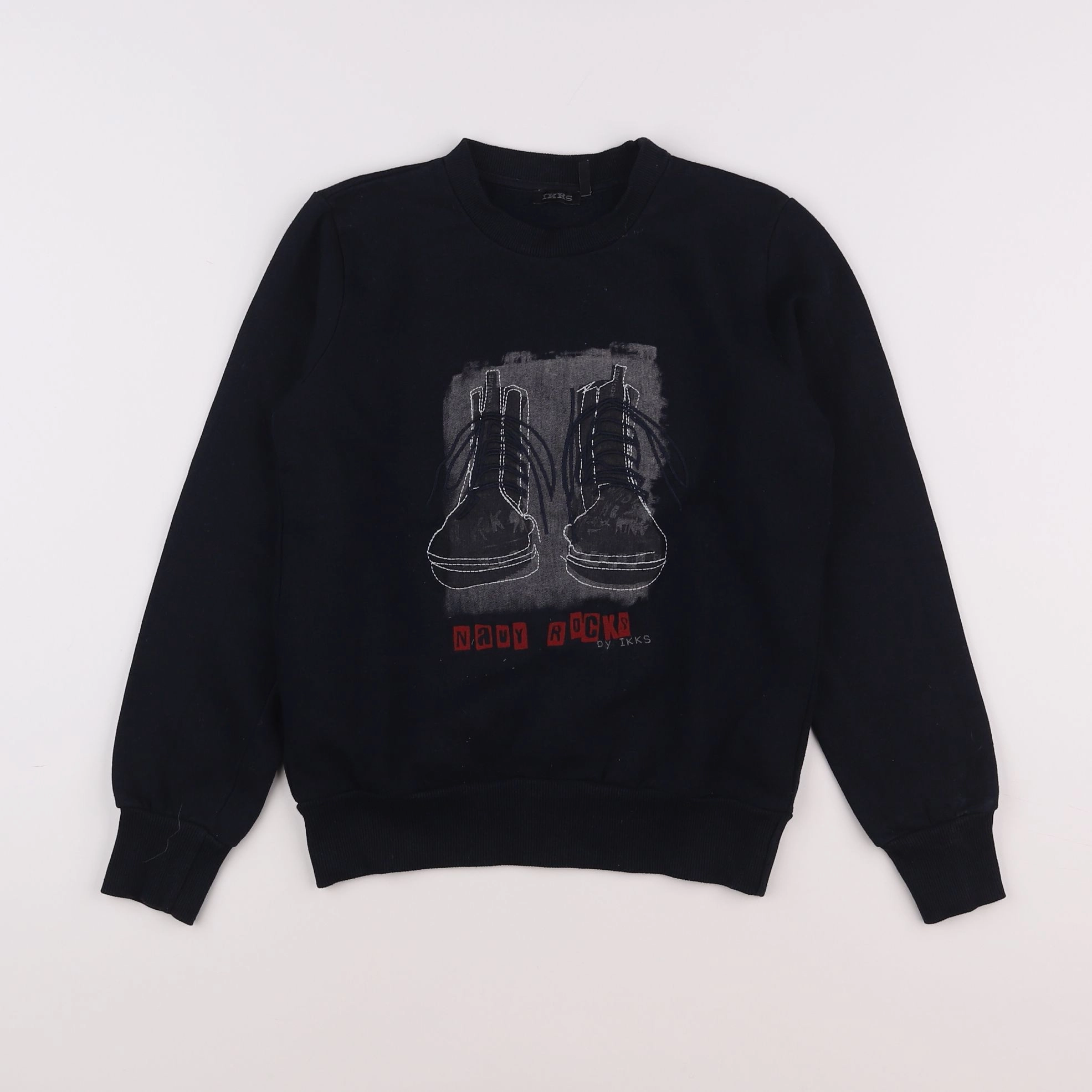 IKKS - sweat noir - 10 ans