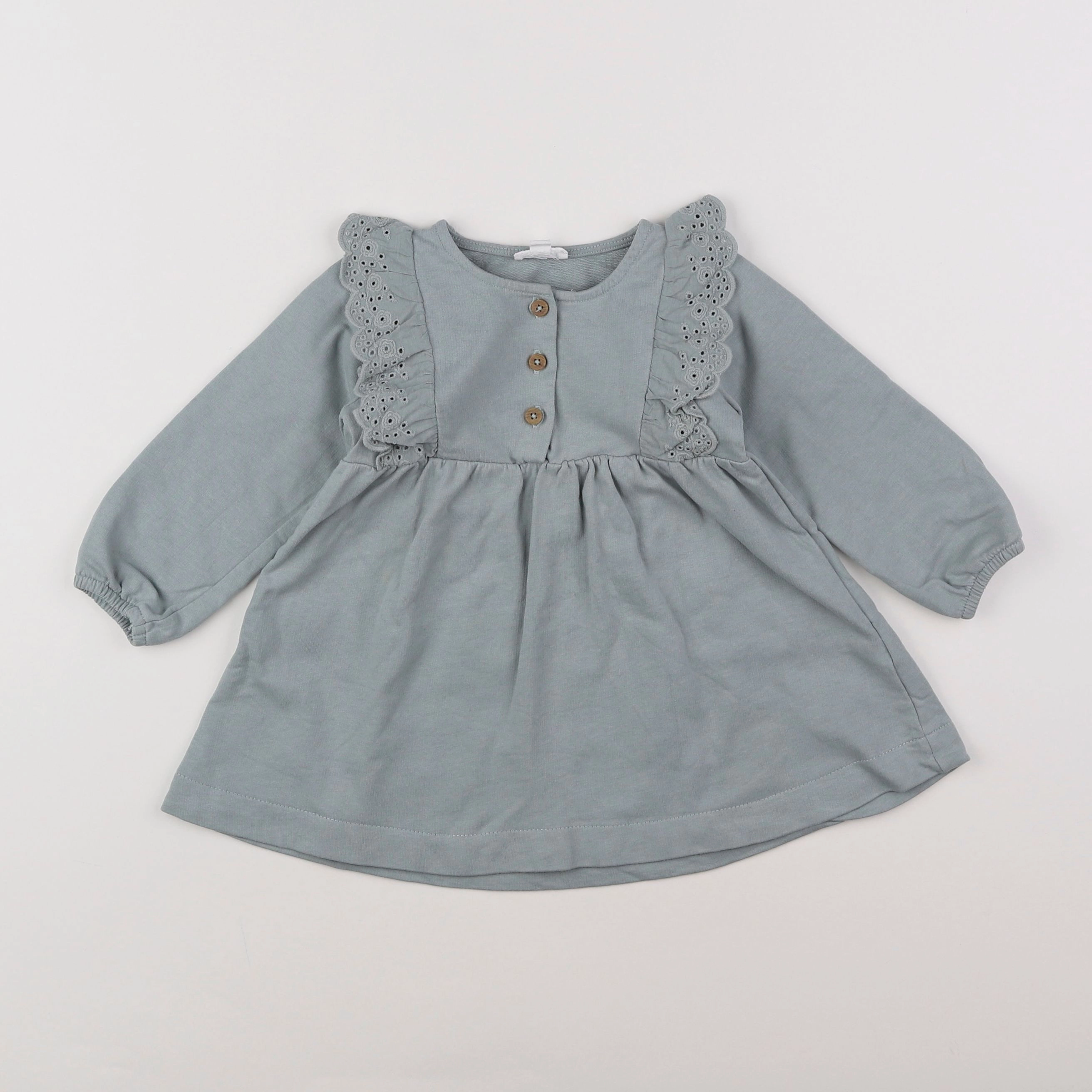 Vertbaudet - robe vert - 18 mois