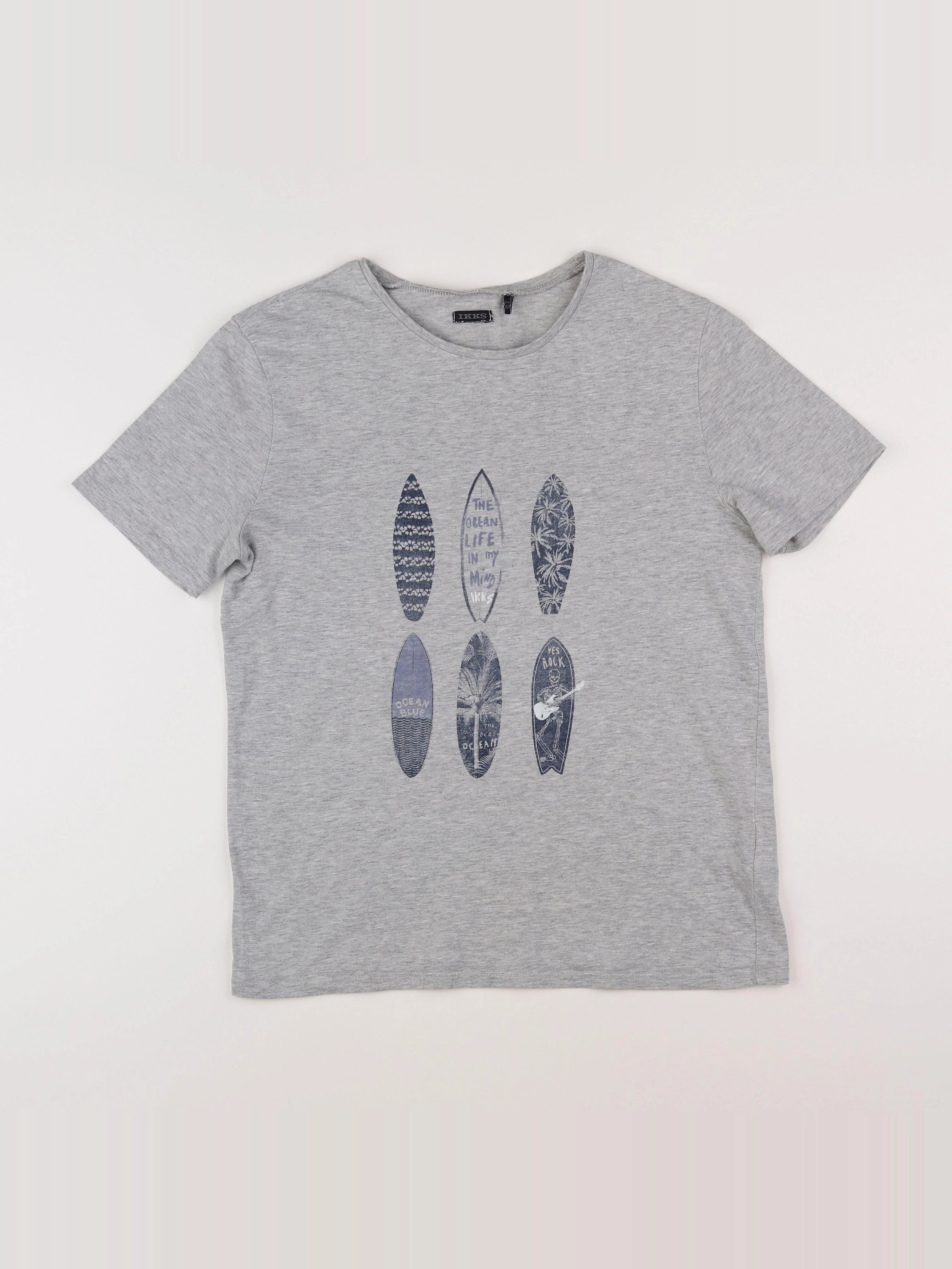 IKKS - tee-shirt gris - 14 ans