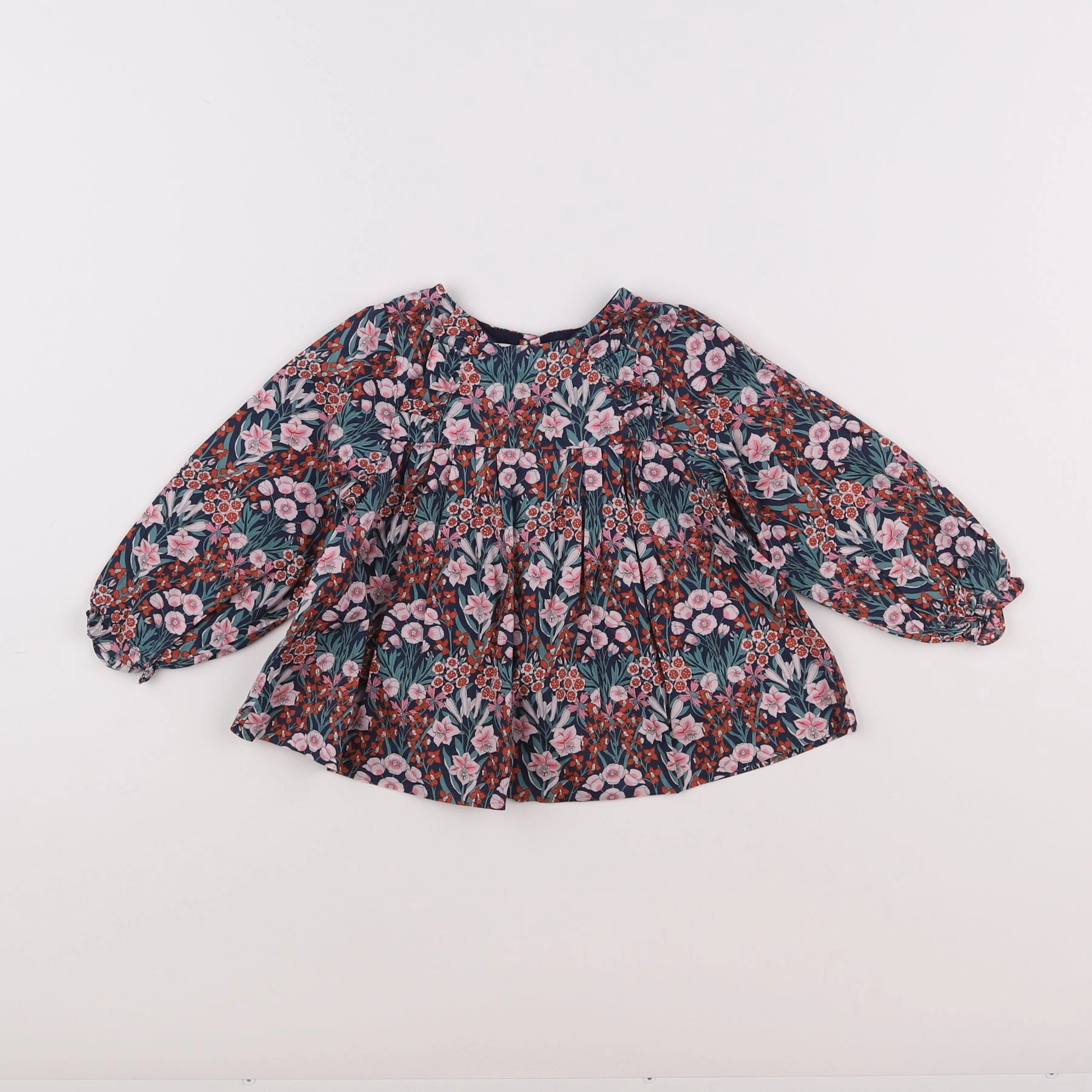 Jacadi - blouse liberty multicolore - 18 mois