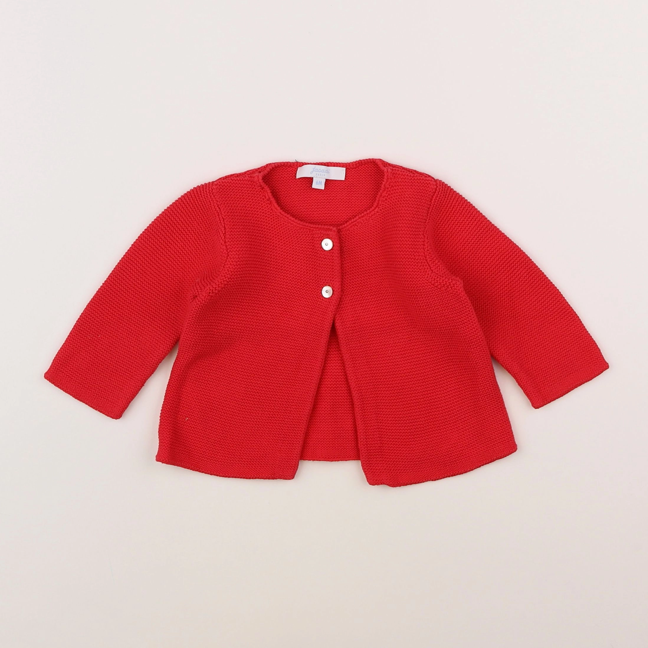 Jacadi - gilet rouge - 6 mois