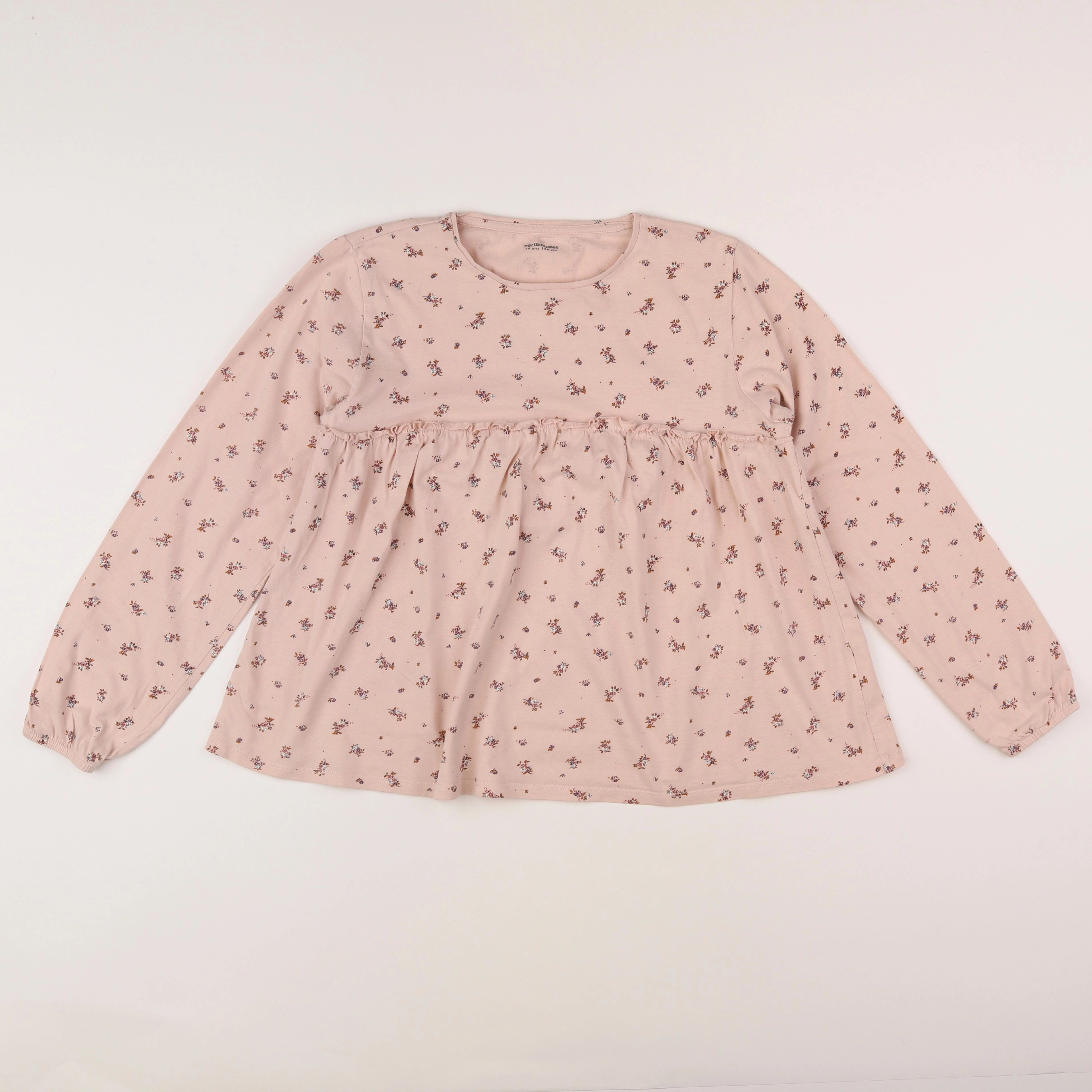 Vertbaudet - tee-shirt rose - 14 ans