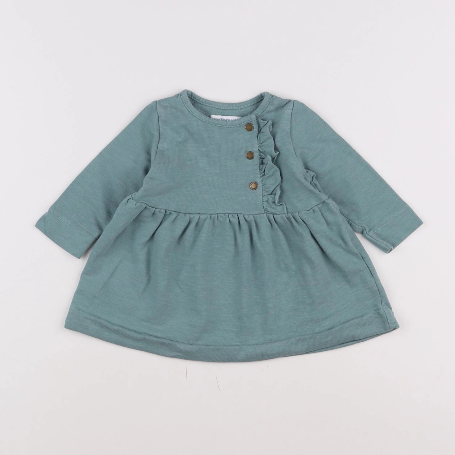 Vertbaudet - robe vert - 6 mois