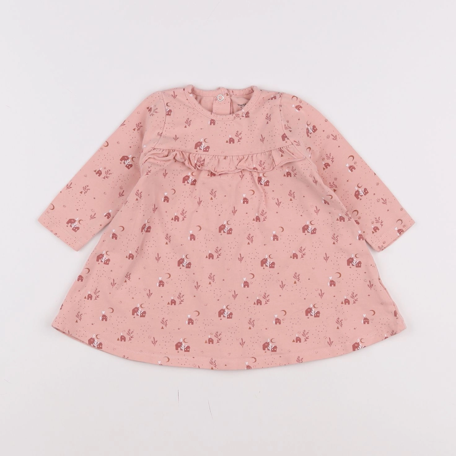 Vertbaudet - robe rose - 6 mois