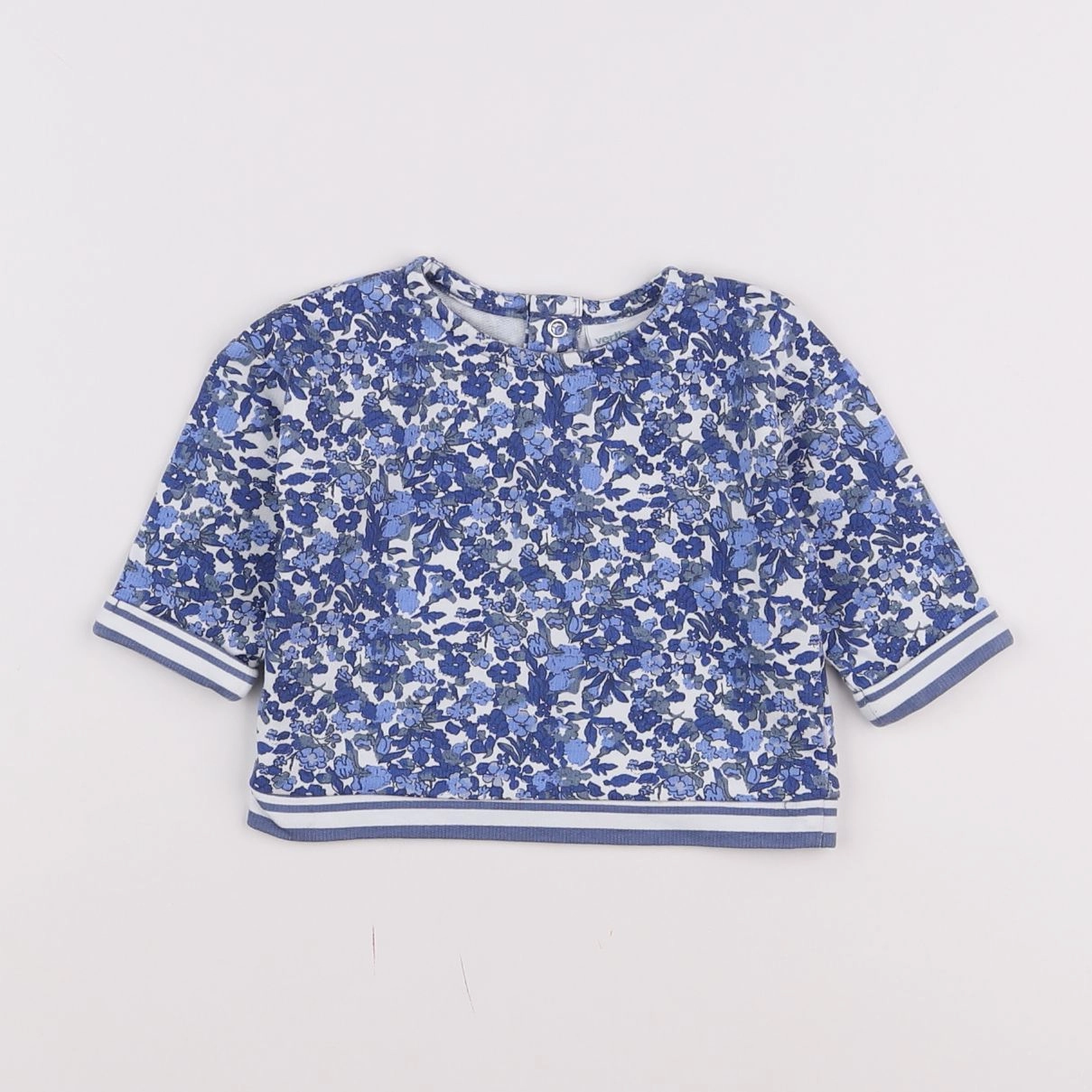 Vertbaudet - sweat bleu - 3 mois